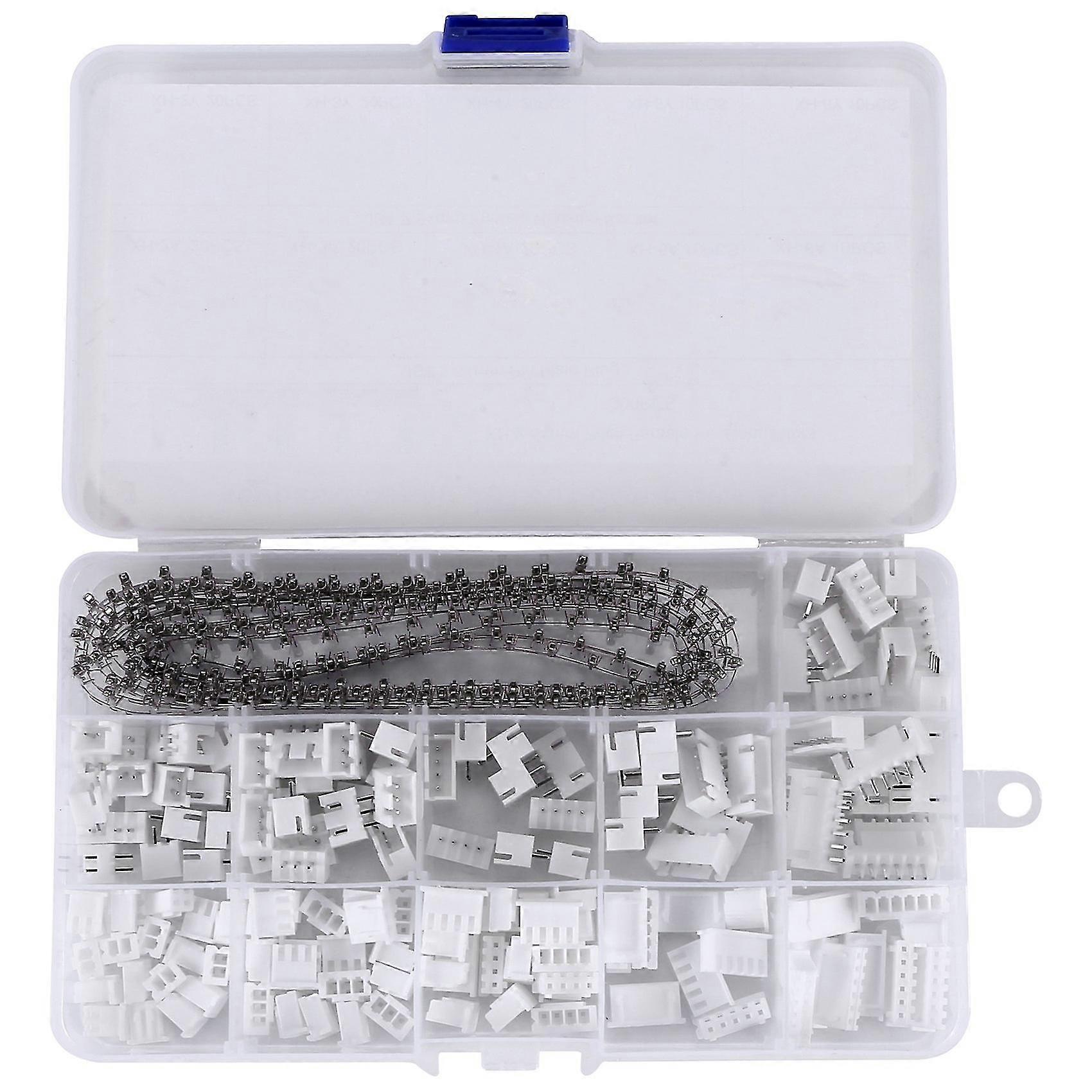 460-teiliges 2,54-mm-jst-xh-steckerset Mit 2,54-mm-fe-er-stift Und 2/3/4/5/6-poligem Gehäusestecker