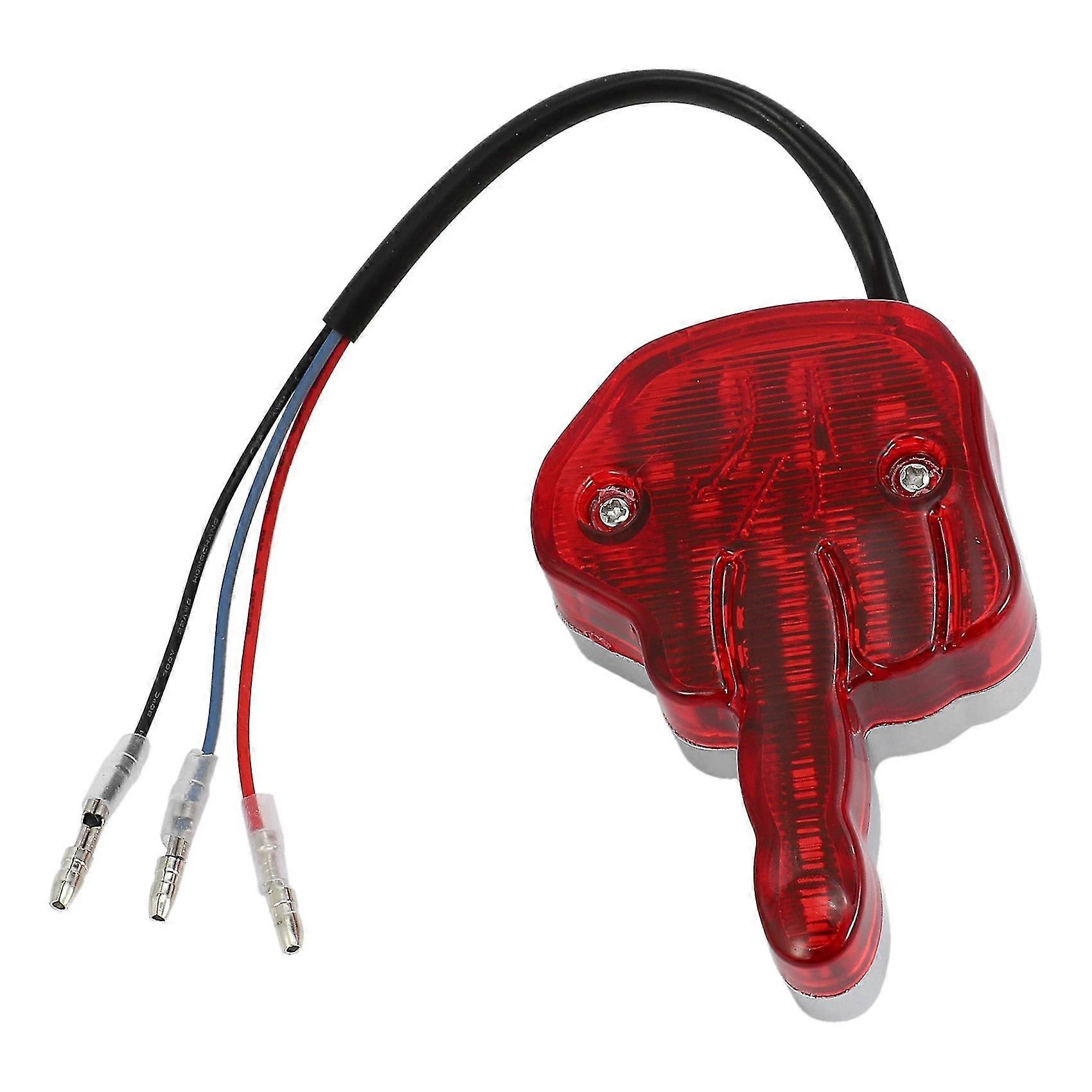 Motorrad-led-rücklicht. Großes Motorrad-chopper-rücklicht