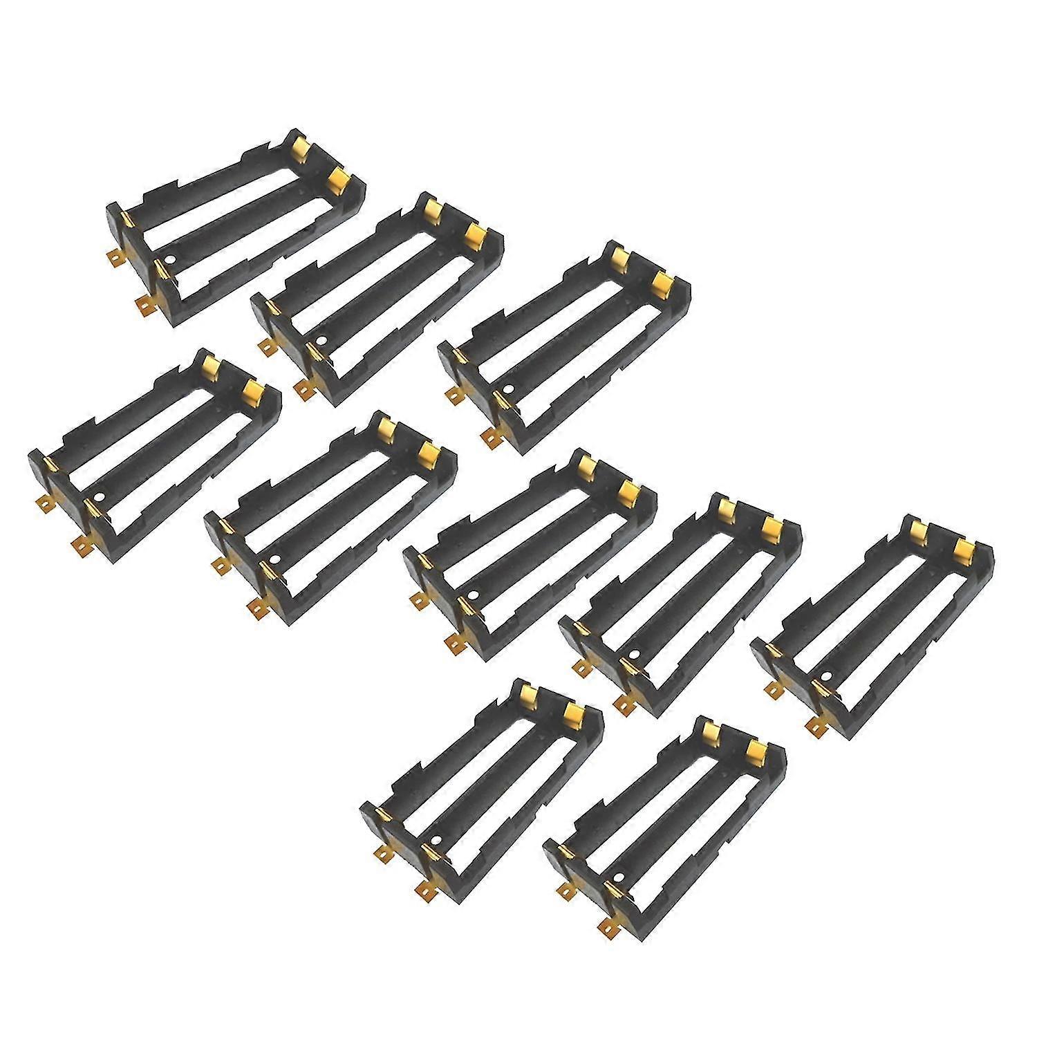 10 Teile/los 2x18650 Batterie Box Hochwertige Smd Batterie Halter Mit Bronze Pins Tbh-18650-2c-