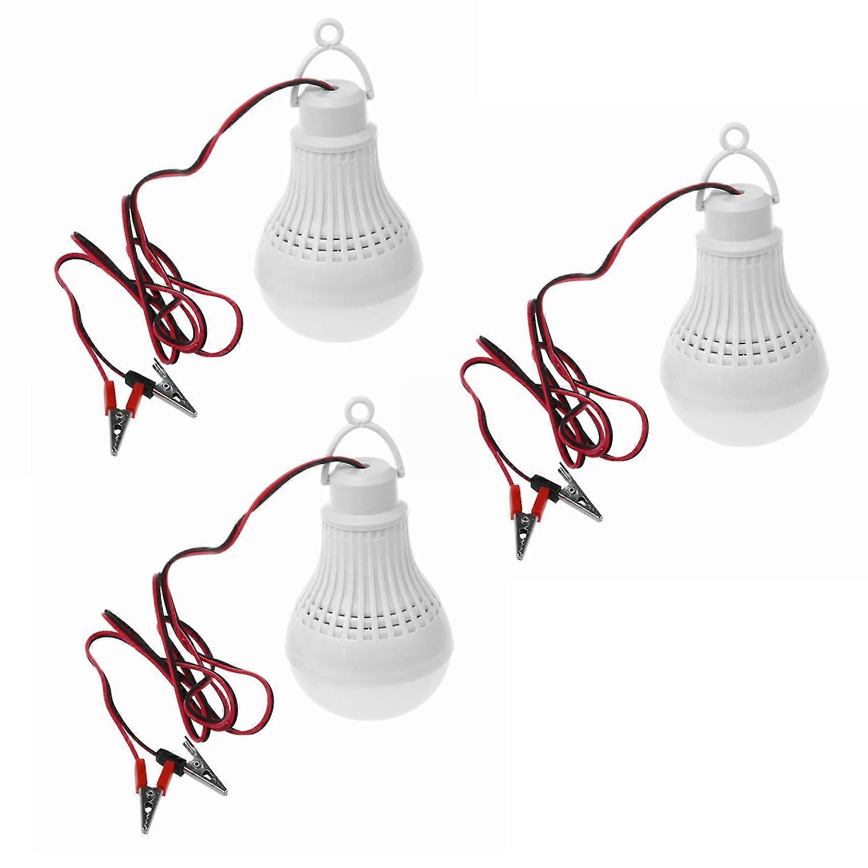 3x E27 12w Led Notfalllampe Camping Jagd Außenlampen Licht Dc 12v