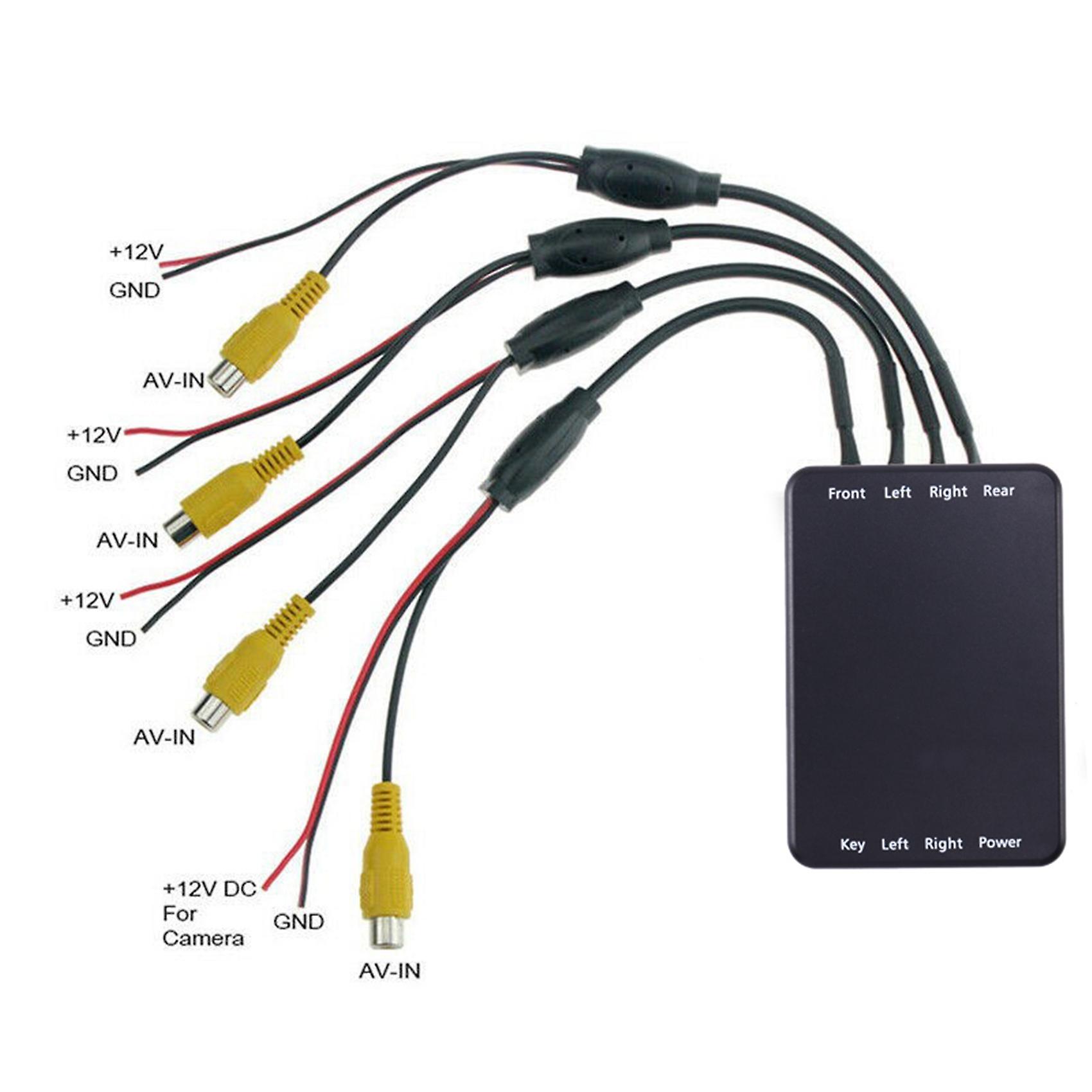 4-grad-surround-rücksichtsystem Mit Steuerbox Und Kameralosem Digitalem Videorecorder (dvr).