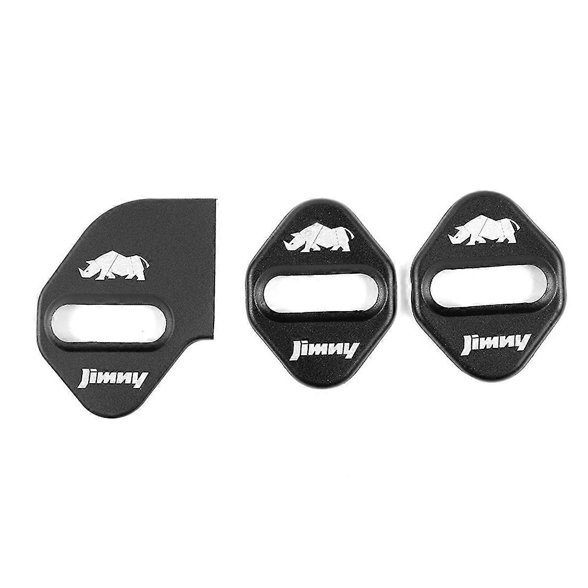 Für Jimny Türschlossabdeckung Autotürschloss Schutzhülle Für Jimny 2019 2020 2021 Zubehör (schwarz)