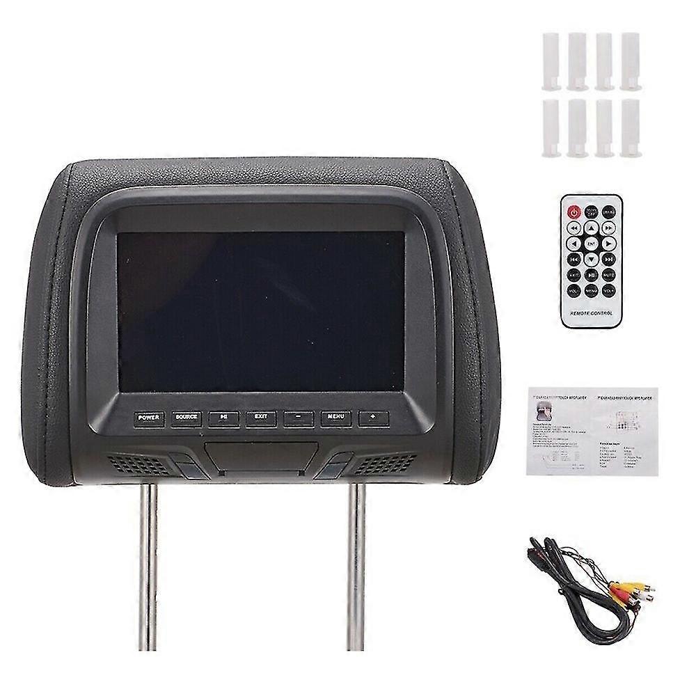 7-zoll-auto-kopfstützen-touchscreen-mp5-player-kissenmonitor, Unterstützt Videosynchronisierung Und Spiegelverbindung