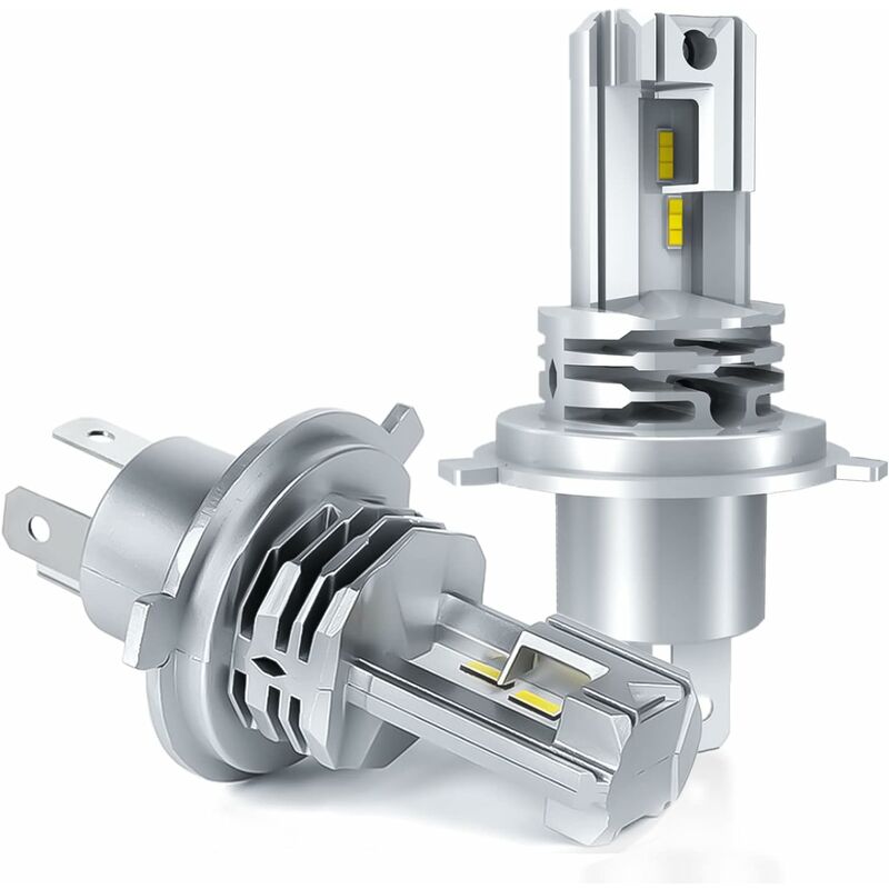 H4 Led-lampe, 6500 K Weiß Für 12 V-24 V Auto-fern-/abblendlicht-umrüstsatz. (2 Stück) -