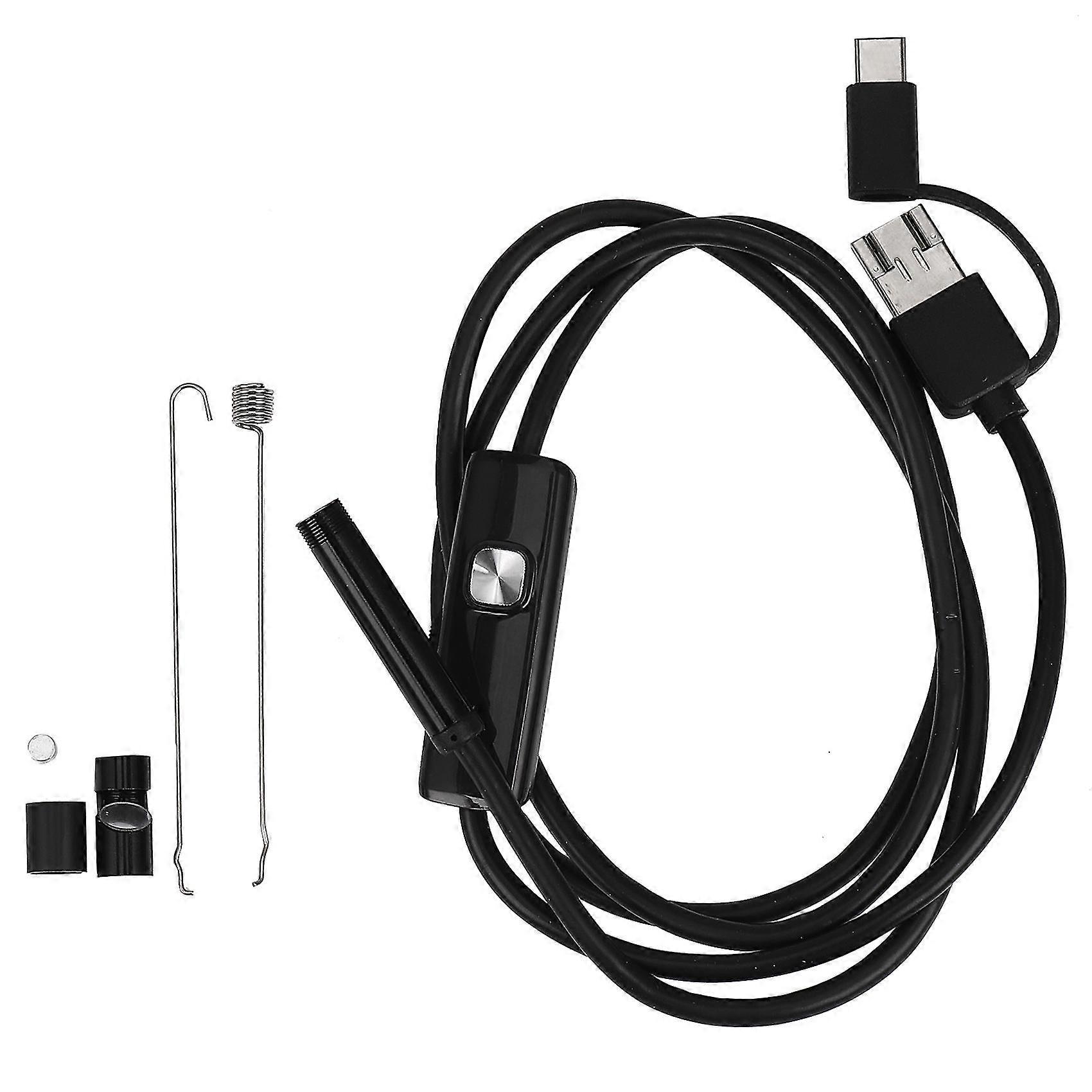 3-in-1-endoskop-inspektionskamera, Integrierte 6 Leds, Ip67, Wasserdichtes Usb-typ-c-endoskop Für Android
