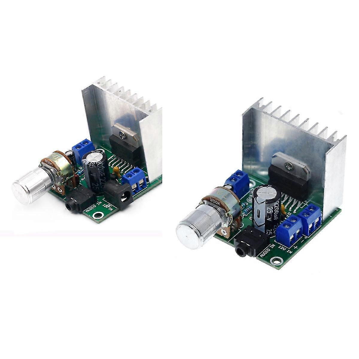 Tda7297 Digital-verstärkerplatine, Zwei Kanäle – 9 V, 12 V, 15 V, 15 W + 15 W, Sockel + Verkabelung