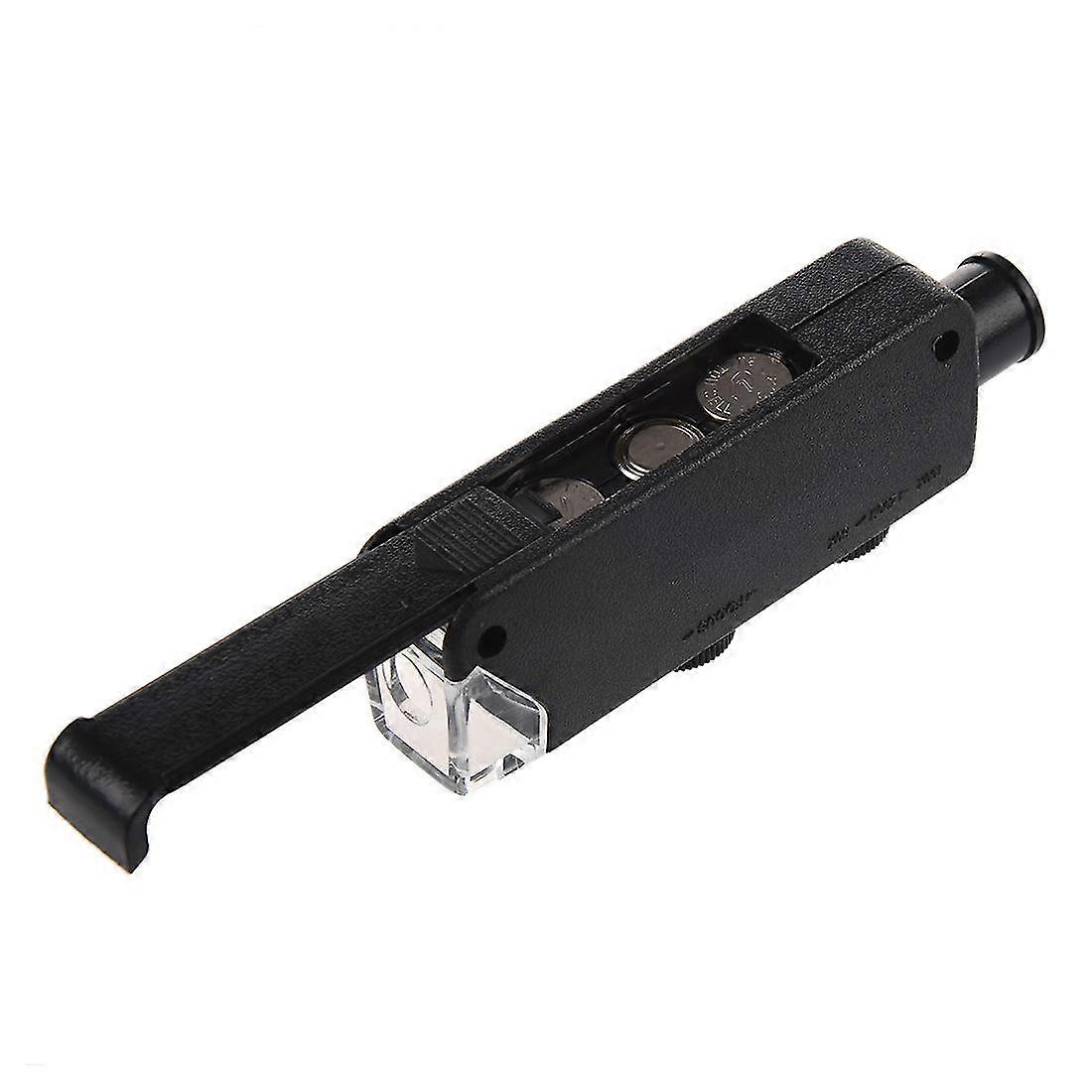 60x Bis 100x Zoom Led Miniscope Pocket Portable Magnifier Magnifier Glass Eye Parts Wit