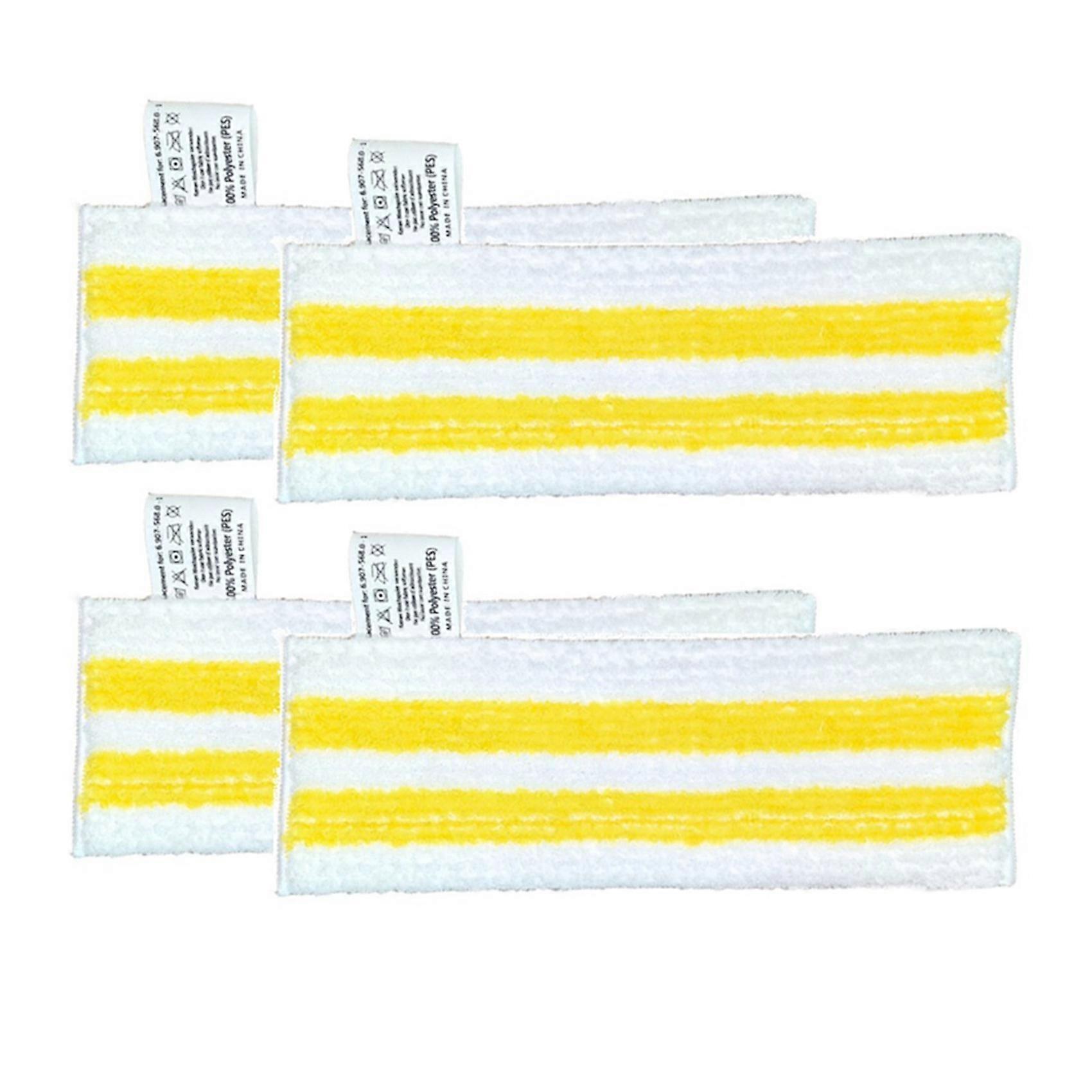Set Mit 4 Mikrofaser-bodenschleiftüchern Für Karcher Easyfix Sc2-, Sc3-, Sc4- Und Sc5-böden