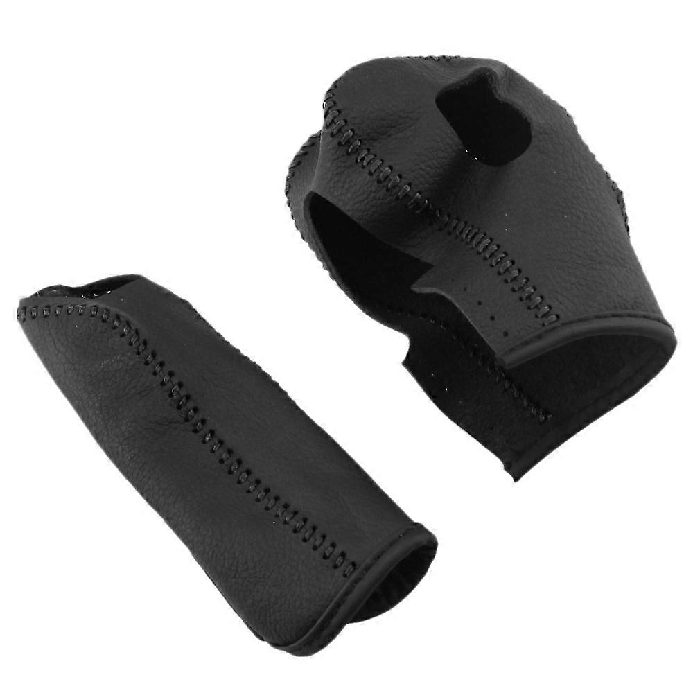 2pcs Kopf Schaltknauf Fall Abdeckung Handbremse Abdeckung Für Fiesta Mk7 2009 - 2015 Ecosport 2012 - 2017, Pu