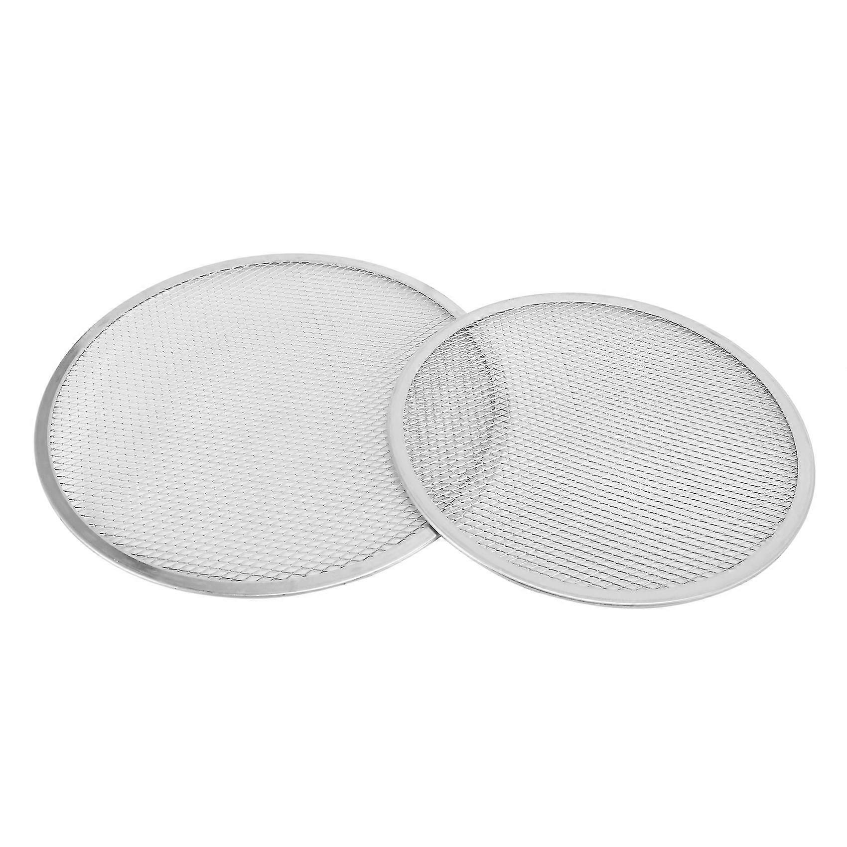 Antihaft-pizzagitter-backblech-set 12 Zoll/14 Zoll Neues Nahtloses Aluminium-pizzanetz-backgeschirr