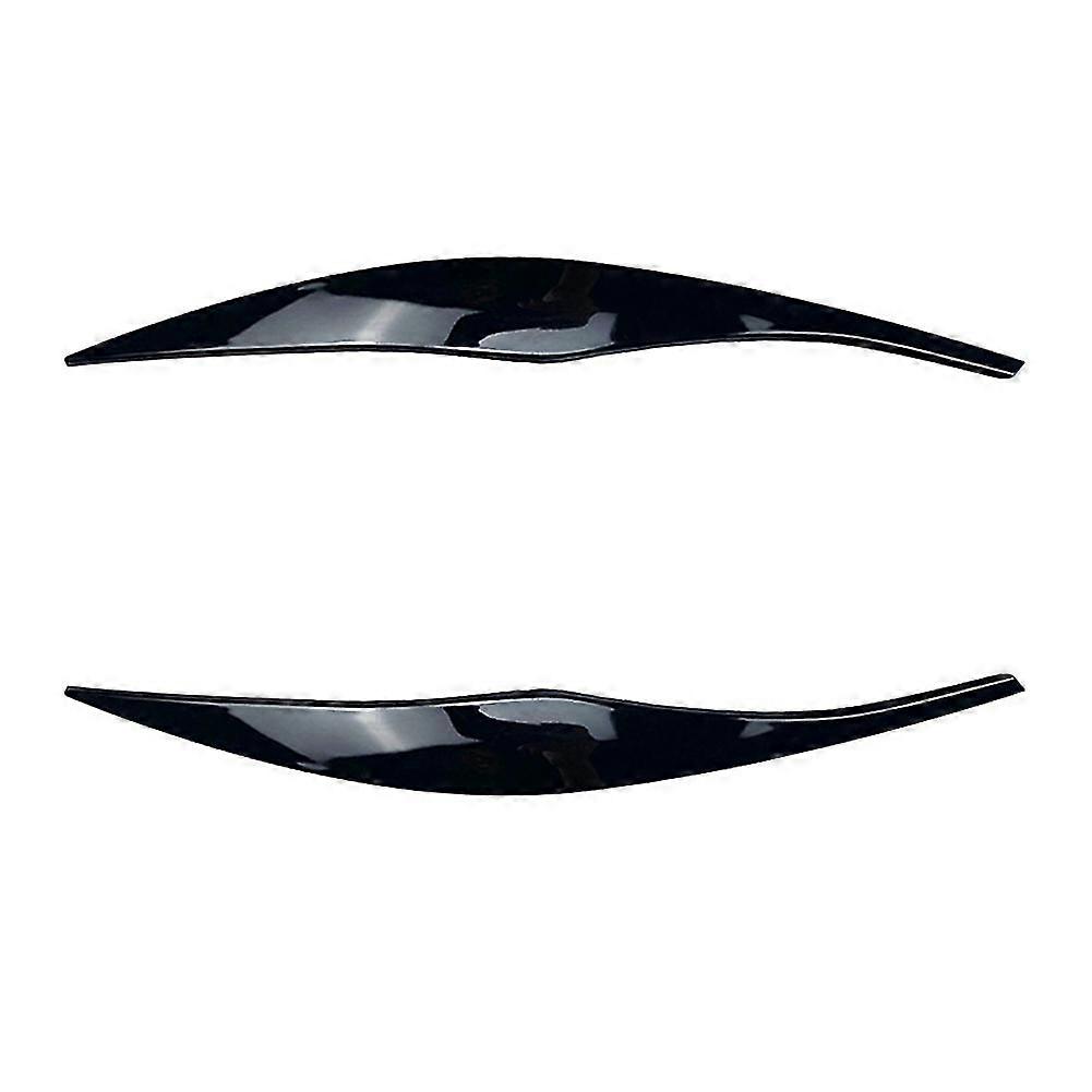 Auto Glänzend Schwarz Scheinwerfer Augenbrauen Augenlider Abdeckung Wimpern Kopf Licht Aufkleber Für 3 Serie E90 E91