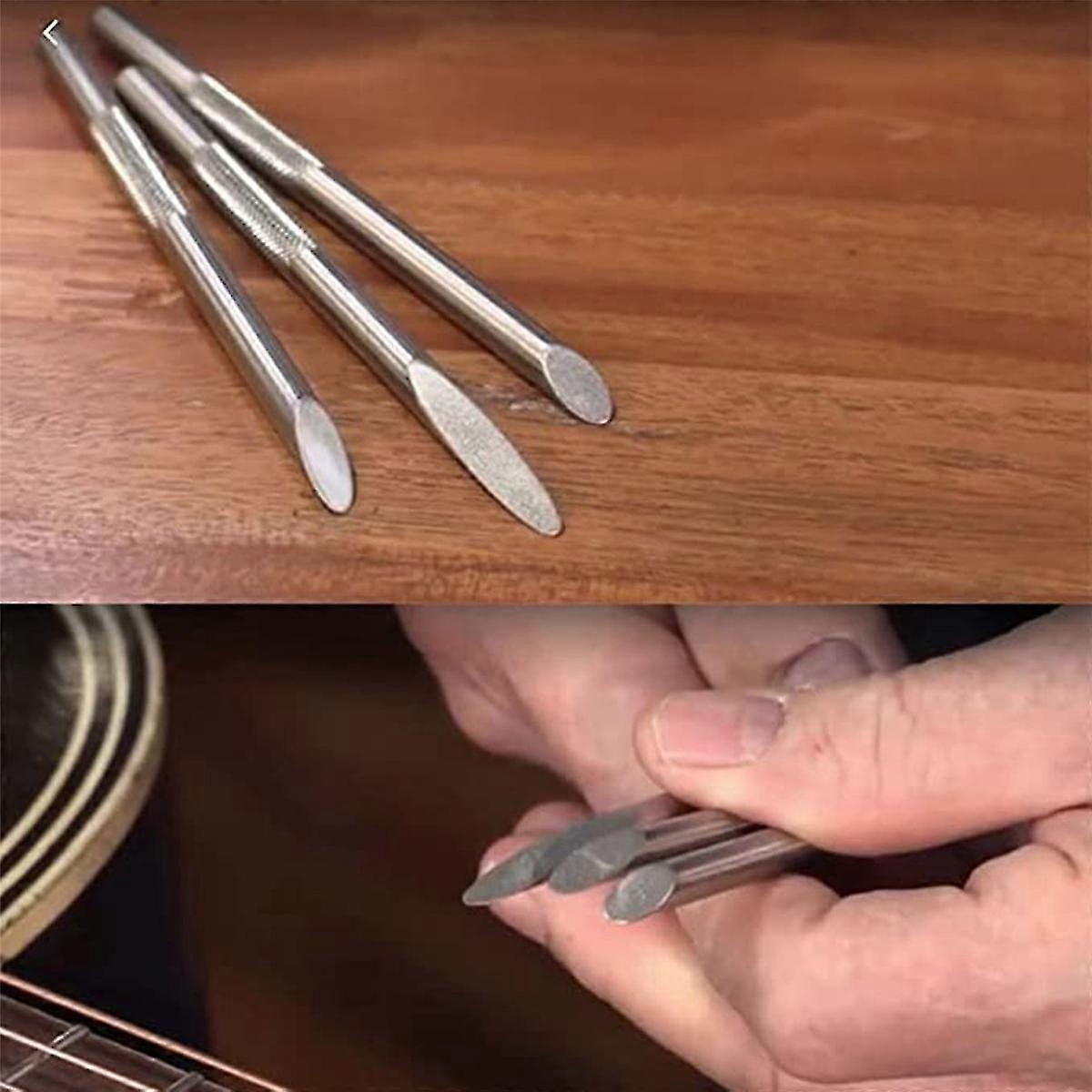 3 Stück Gitarrenbundfeilen Gitarrenbridmutterfeilen Rep Luthier Tools Für Elektrische A