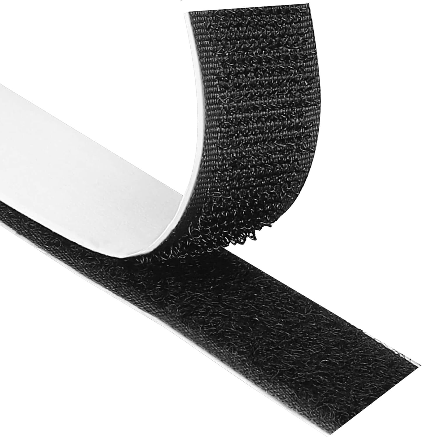 8 M Extra Starkes, Selbstklebendes Klettband, Doppelseitig Klebend Mit 20 Mm Breitem Klettverschlussstreifen Und Klettband (schwarz)