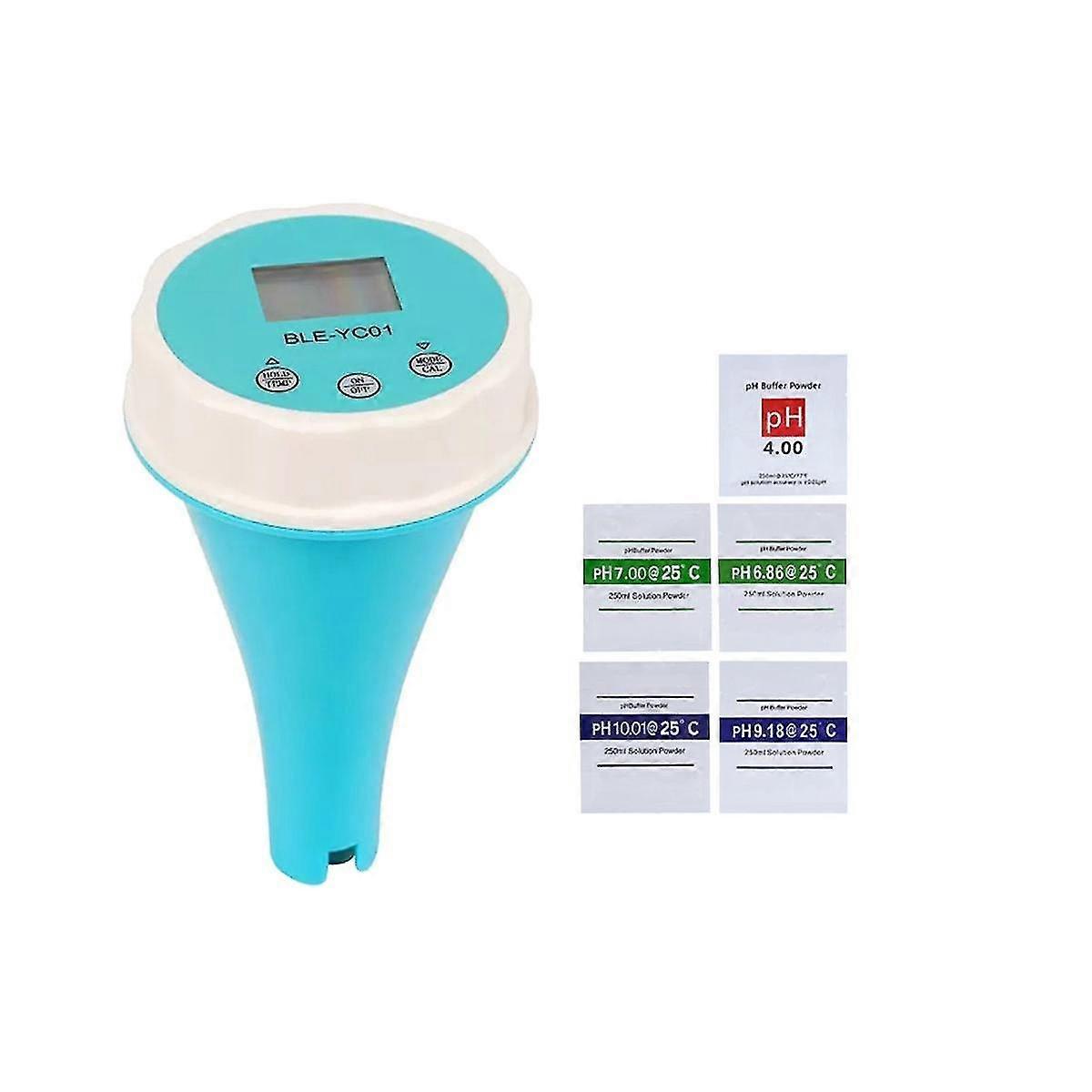 Bluetooth-verbindungs-app 6-in-1-wasserqualitätsdetektor Ph/orp/ec/tds/temperatur Schwimmbadresid