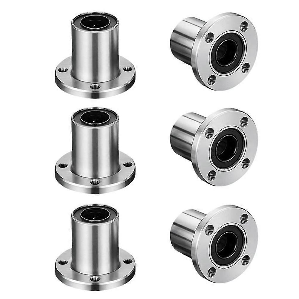 Runde Flanschkupplung Der Lmf-serie Lmf8uu/lmf10/lmf12/lmf16, Stangenwellen-linearbewegungslager, 6 Mm/8 Mm/10 Mm/12 Mm/16 Mm/20 Mm
