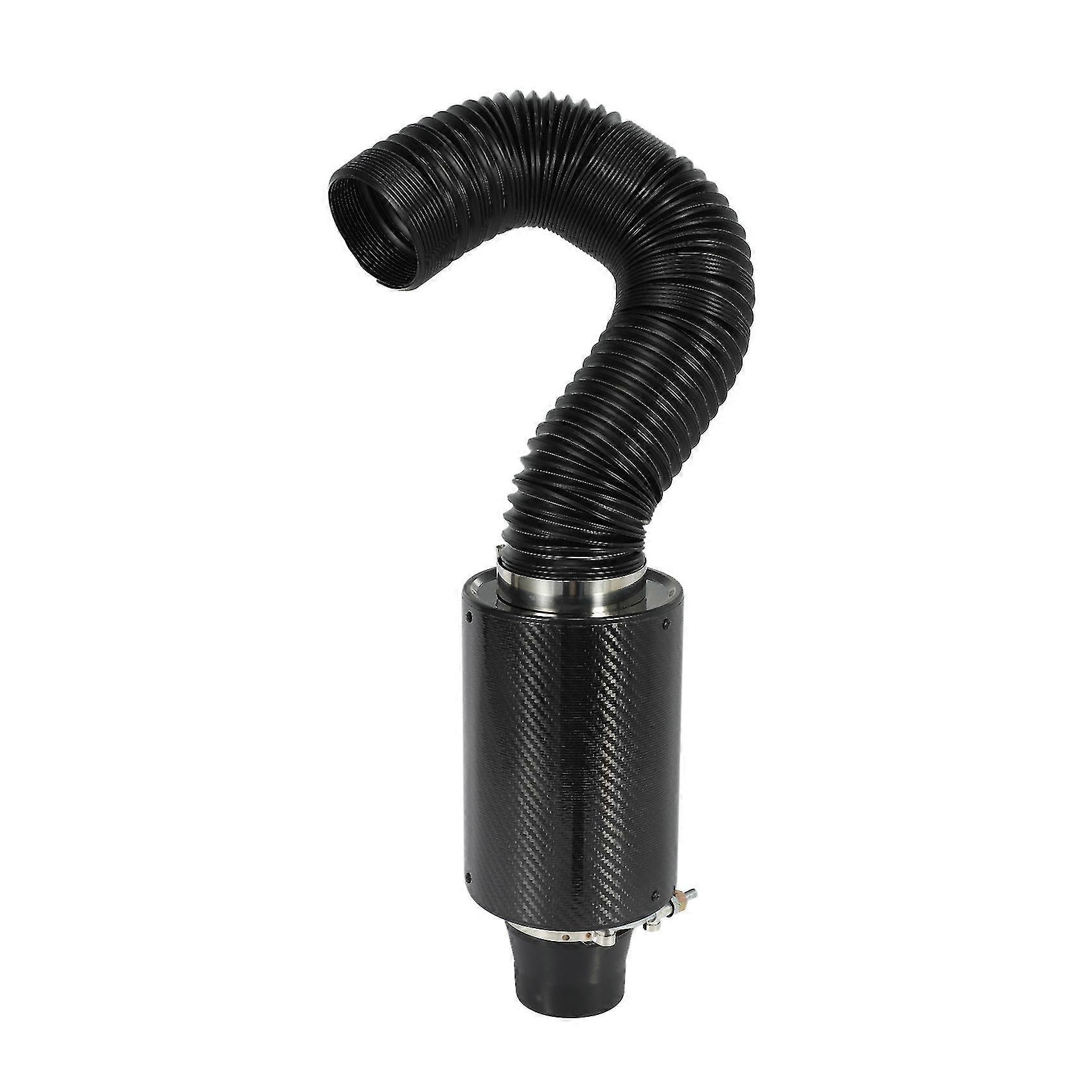1 Satz Universal-auto-3-zoll-kohlefaser-kältefilter-feed-geschlossener Ansaug-/induktionsschlauch-rohrsatz A