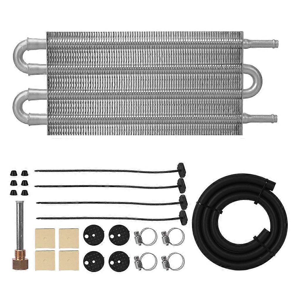 Kfz-a/c-getriebeölkühler-kit, Einschließlich Kondensatorrohr, Riemen Und Universal-kühlerkonverter-kit Für Automatik- Und Schaltgetriebe.