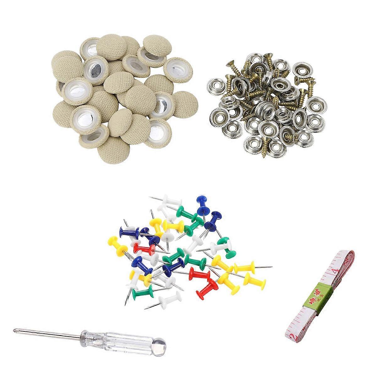60-teiliges Diy-reparaturset Für Dachhimmel, Fixierung Des Durchhängenden Dachhimmels, Dornschließe, Schraube, Kein Kleber, Für/auto-deckenschraube