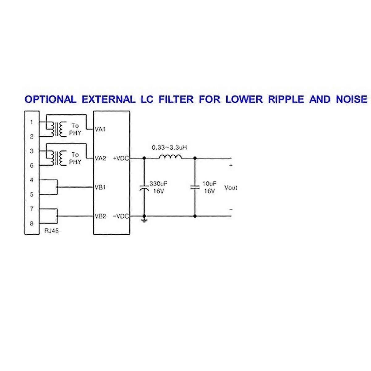 Pm1202 V2.0 20 W 12 V 2 A Pin-isoliertes Onboard-poe-modul Erfüllt Ieee802.3/at Und Unterstützt 100 M