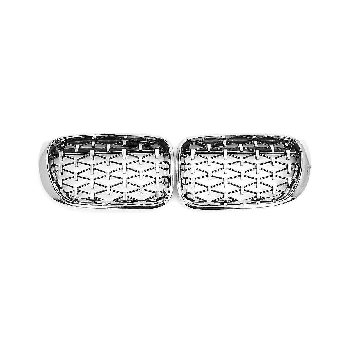 Satz Mit 2 Verchromten Diamant-frontnierengrills Im Meteor-stil, Passend Für X3 X4 F25 F26 14–18