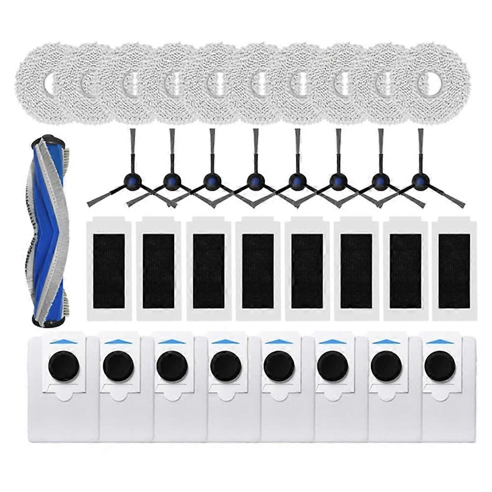 Für T30s Combo/t30s Pro Teile Kit Hauptseite Pinsel Hepa-filter Mopp Tuch Staubbeutel Roboter Staubsauger