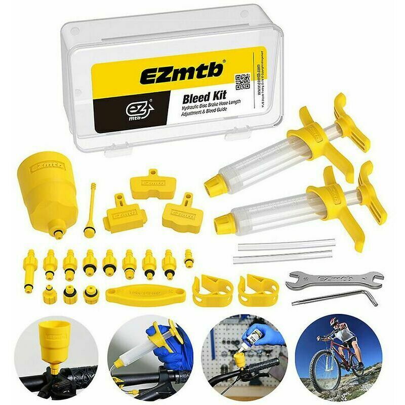 Entlüftungsset Für Fahrradbremsen, Hydraulisches Mineralöl, Kompatibel Mit Shimano-, Magura-, Tektro- Und Sram-serie – Professionelle Fahrradreparaturwerkzeuge –