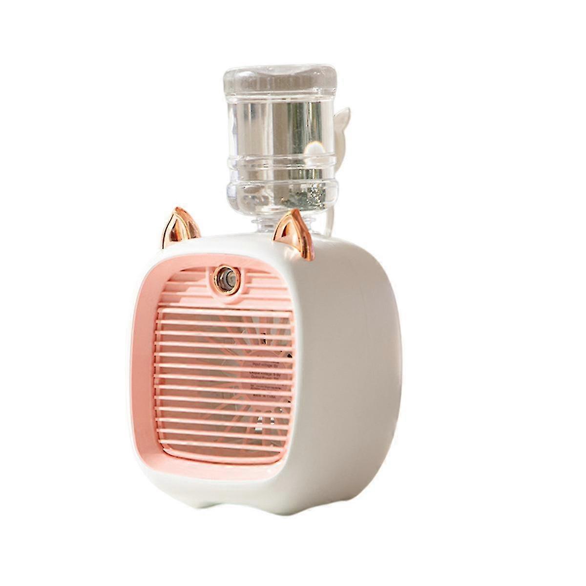 Tragbarer Mini-klimaanlagenventilator, Usb-luftkühler, Ventilator, Luftbefeuchter, 3 Geschwindigkeiten, 2 Modi, Sprühkühler Zum Ausschalten