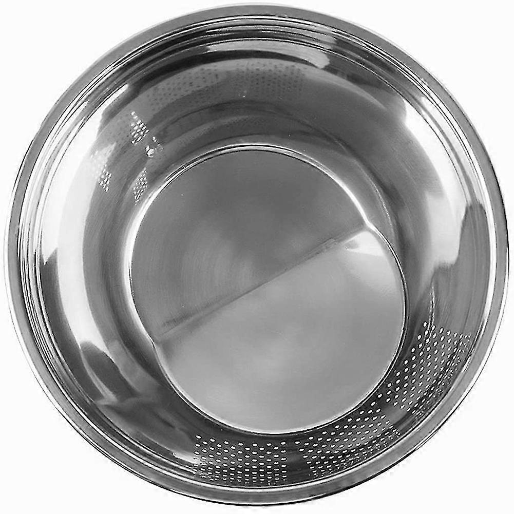 Reiswaschschüssel Aus Edelstahl, 3-in-1-mehrzwecksieb Und Küchensieb Mit Seitlichen Abflüssen