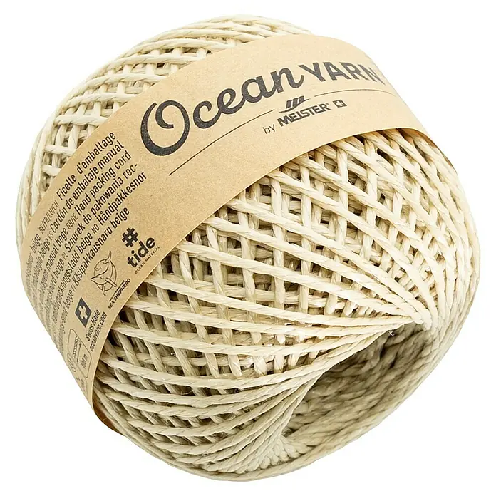 OceanYarn Bindfaden OCEANYARN (Ø x L: 2 mm x 100 m, Kunststoff, Beige)