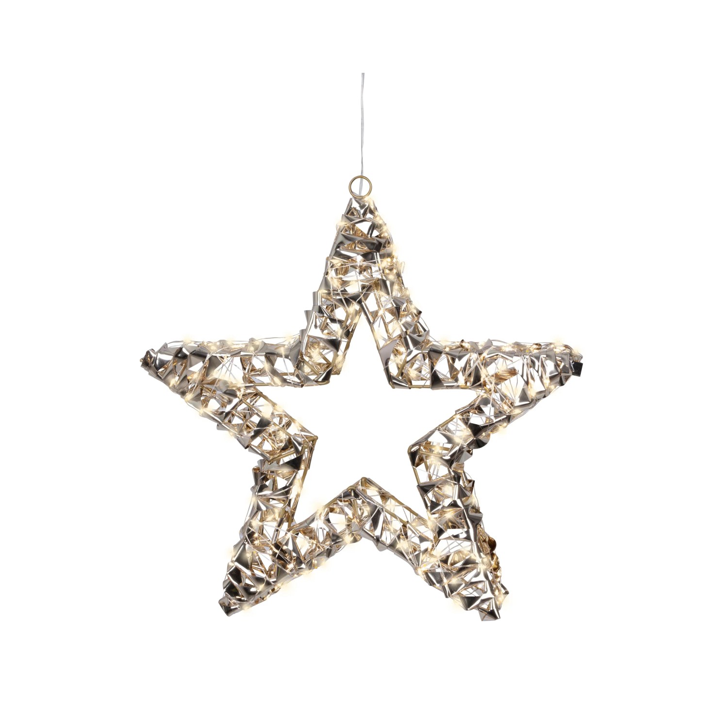 Lumineo LED-Weihnachtsstern Außen-Beleuchtung 400 Micro-LEDs Warmweiß Ø 38 cm