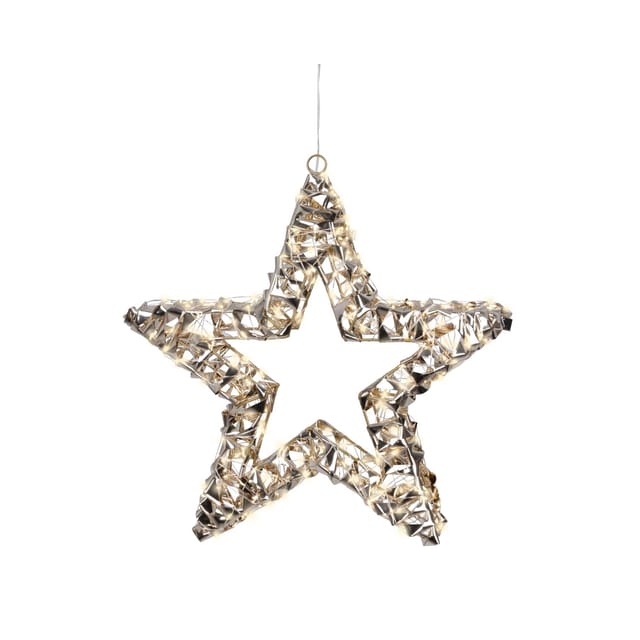 Lumineo LED-Weihnachtsstern Außen-Beleuchtung 400 Micro-LEDs Warmweiß Ø 38 cm