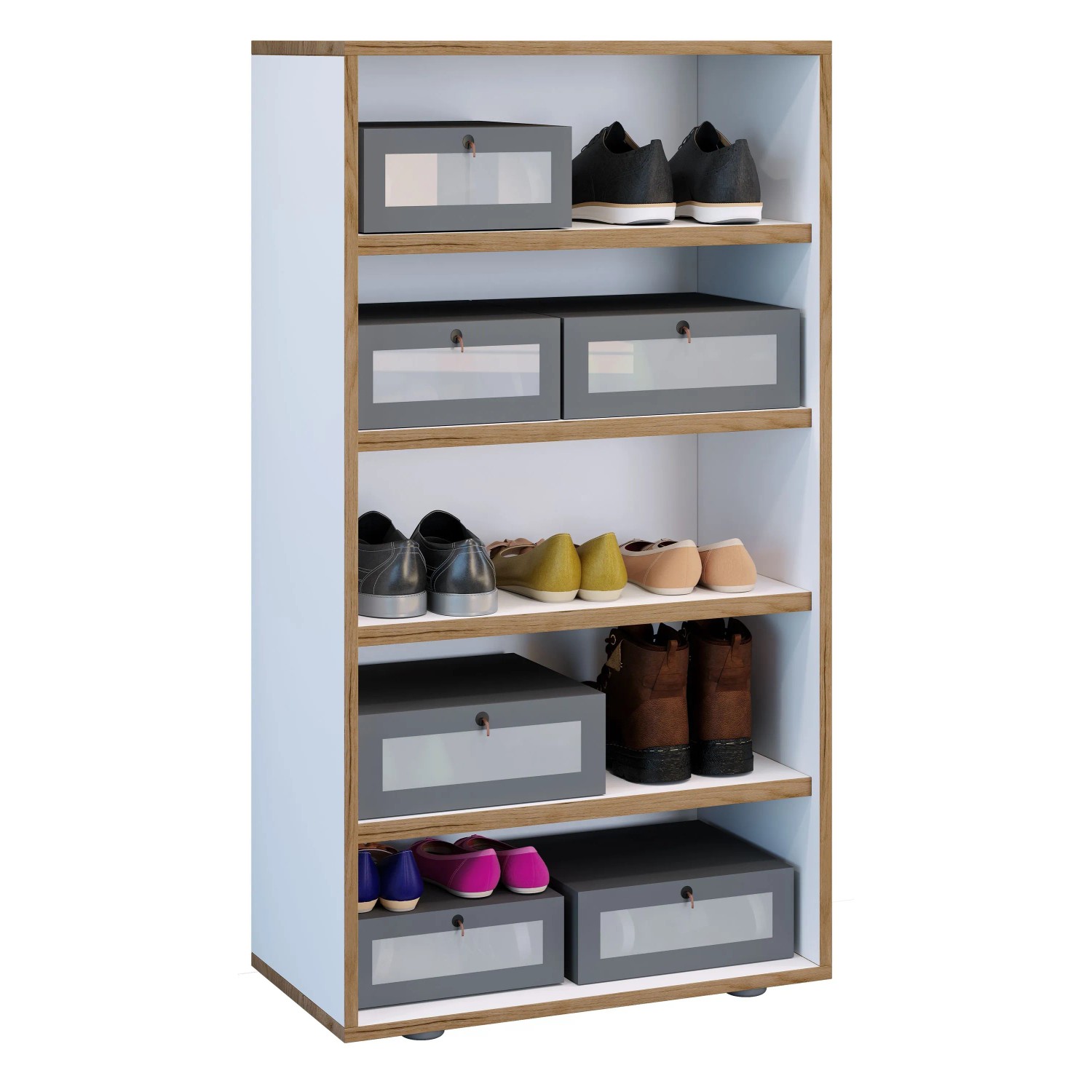 VCM Schuhregal Salia Weiß