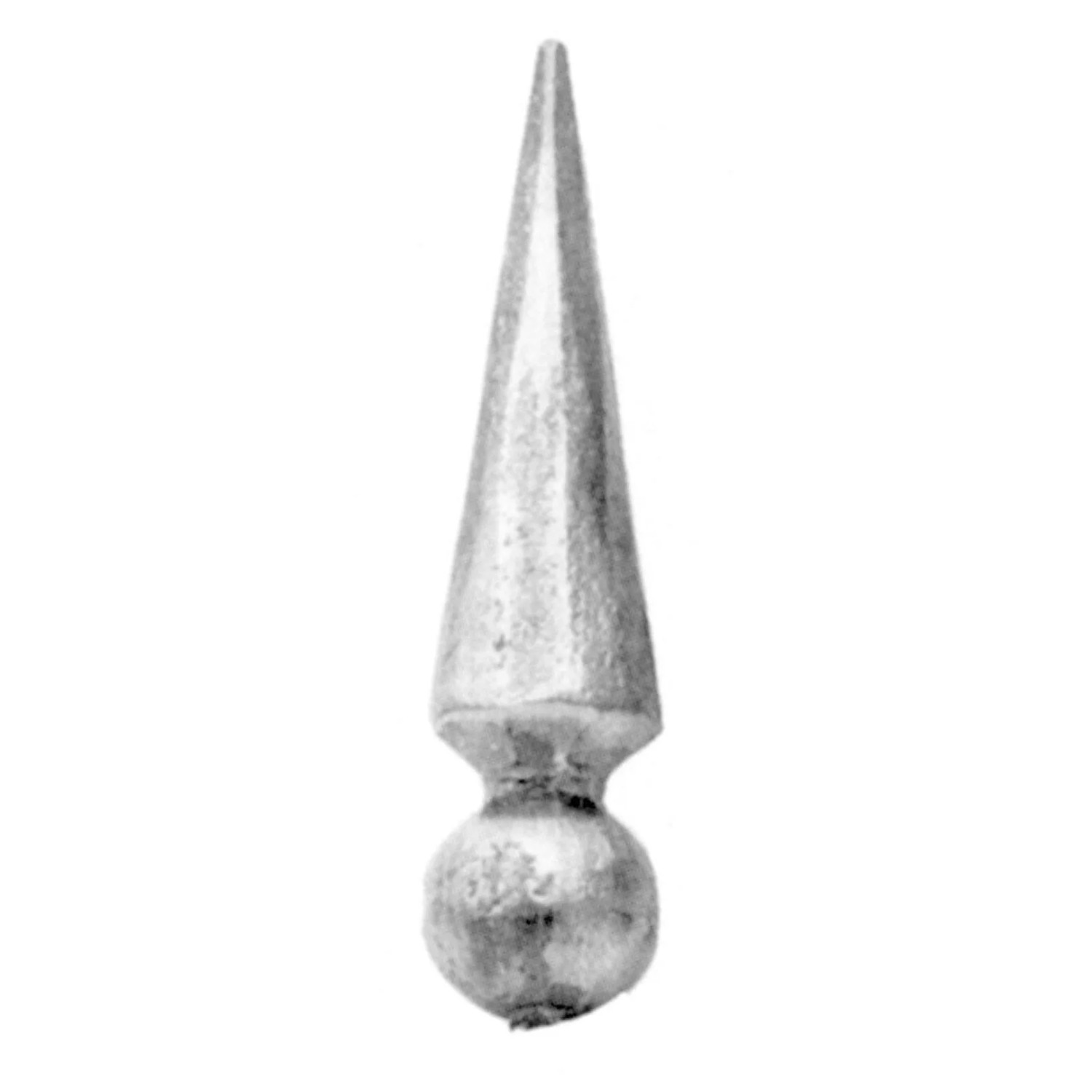 FeNau Zaunspitze Stahl Roh Ansatz Ø 33 mm H 130 mm
