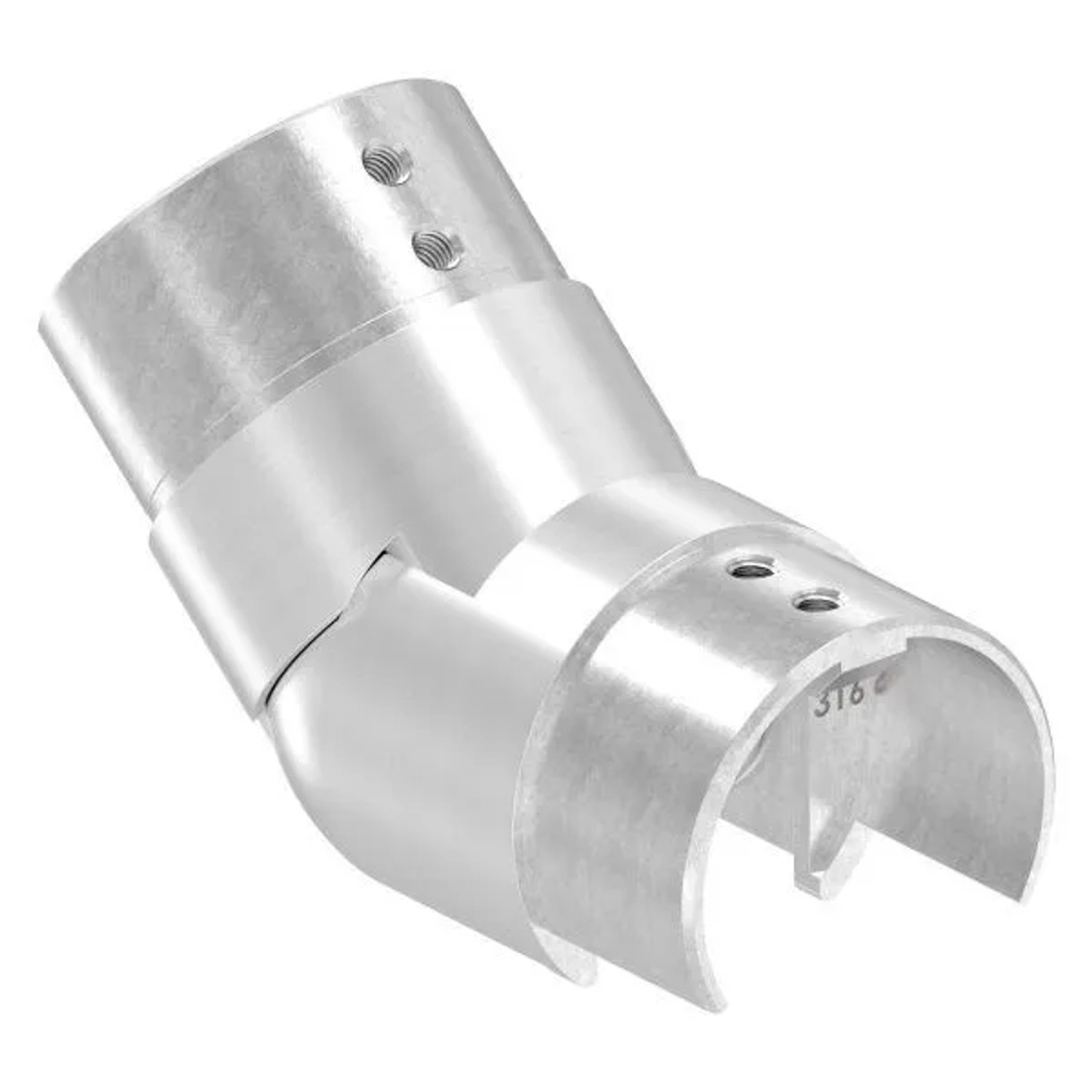 FeNau Verbinder Flexibel Edelstahl V4A Für Nutrohr Ø 60,3 X 1,5 mm 25-55 Grad