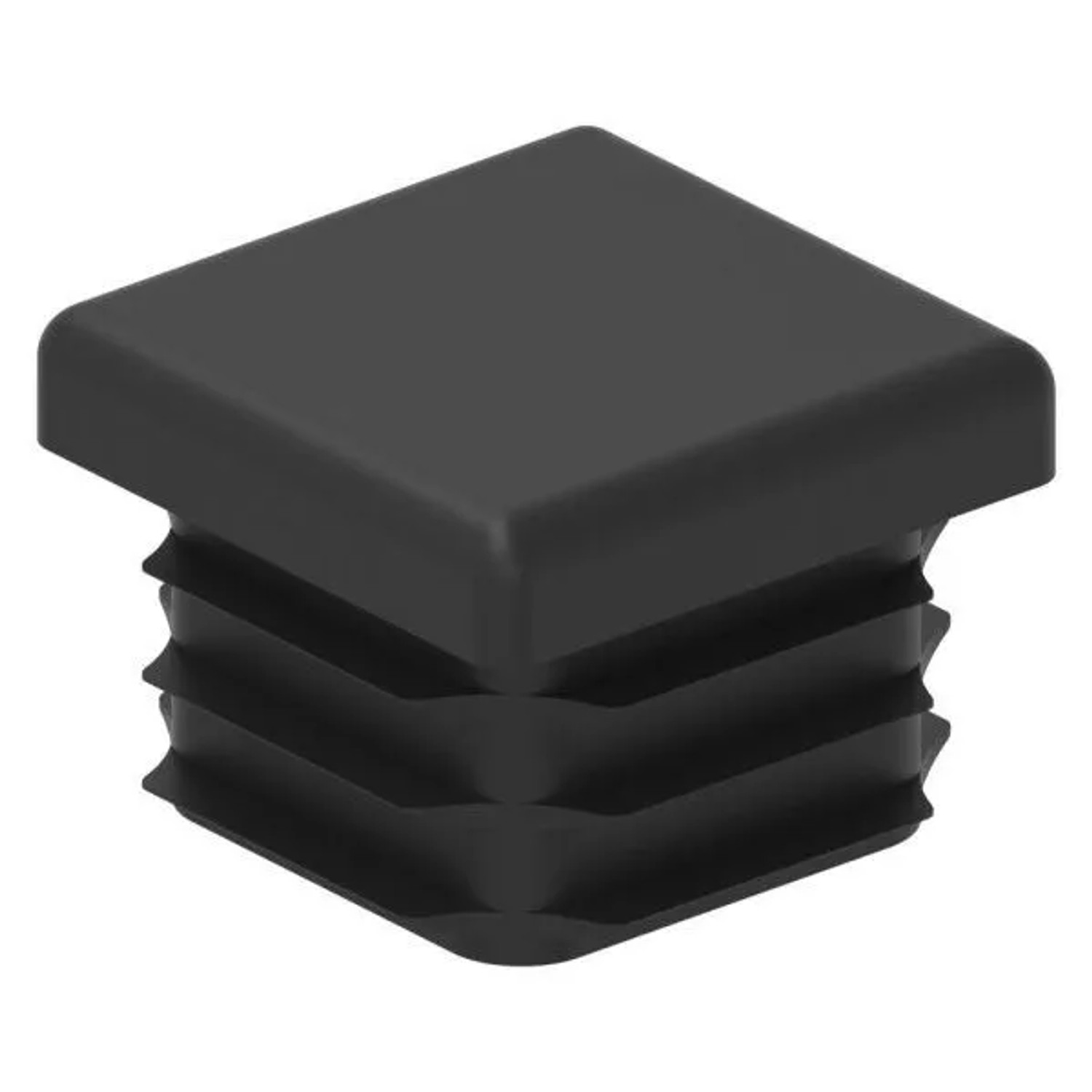 FeNau Einsteckkappe Kunststoff Für Quadratrohr 25x25 mm Schwarz