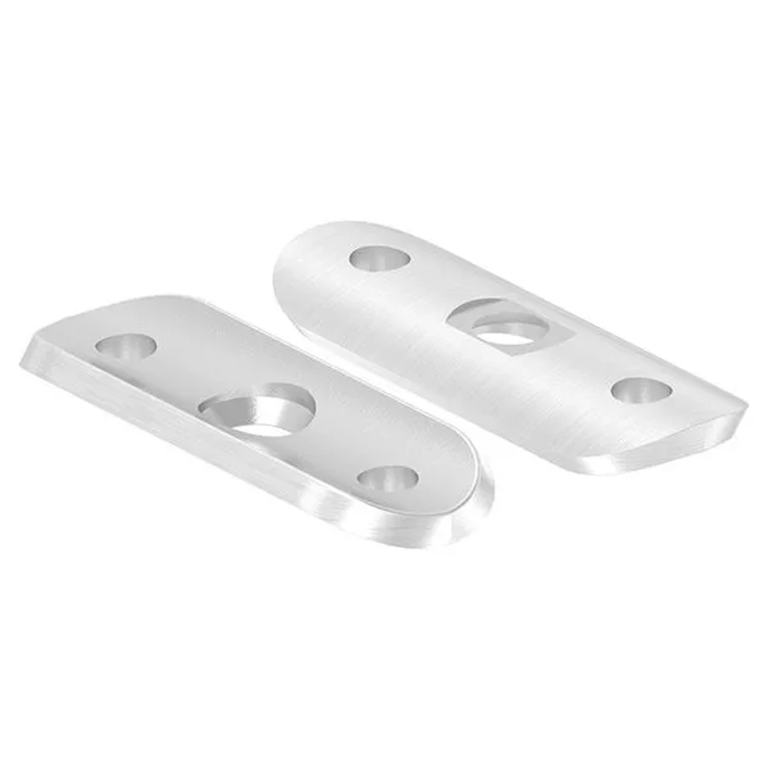 FeNau Handlaufanschlussplatte 63x25x4 mm Für Rohr Ø 33,7 mm V4A