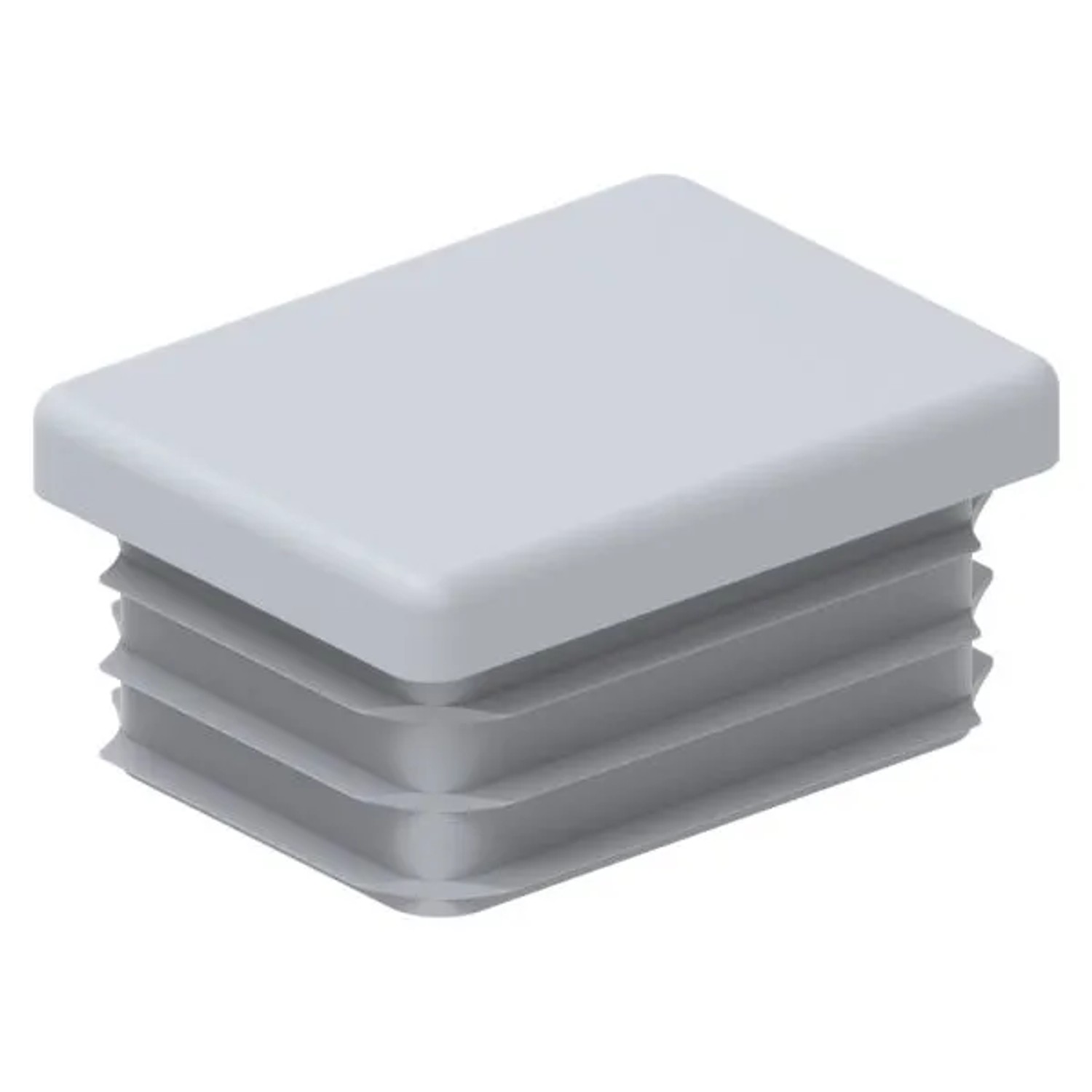 FeNau Einsteckkappe Kunststoff Für Rechteckrohr 40 X 30 mm Grau