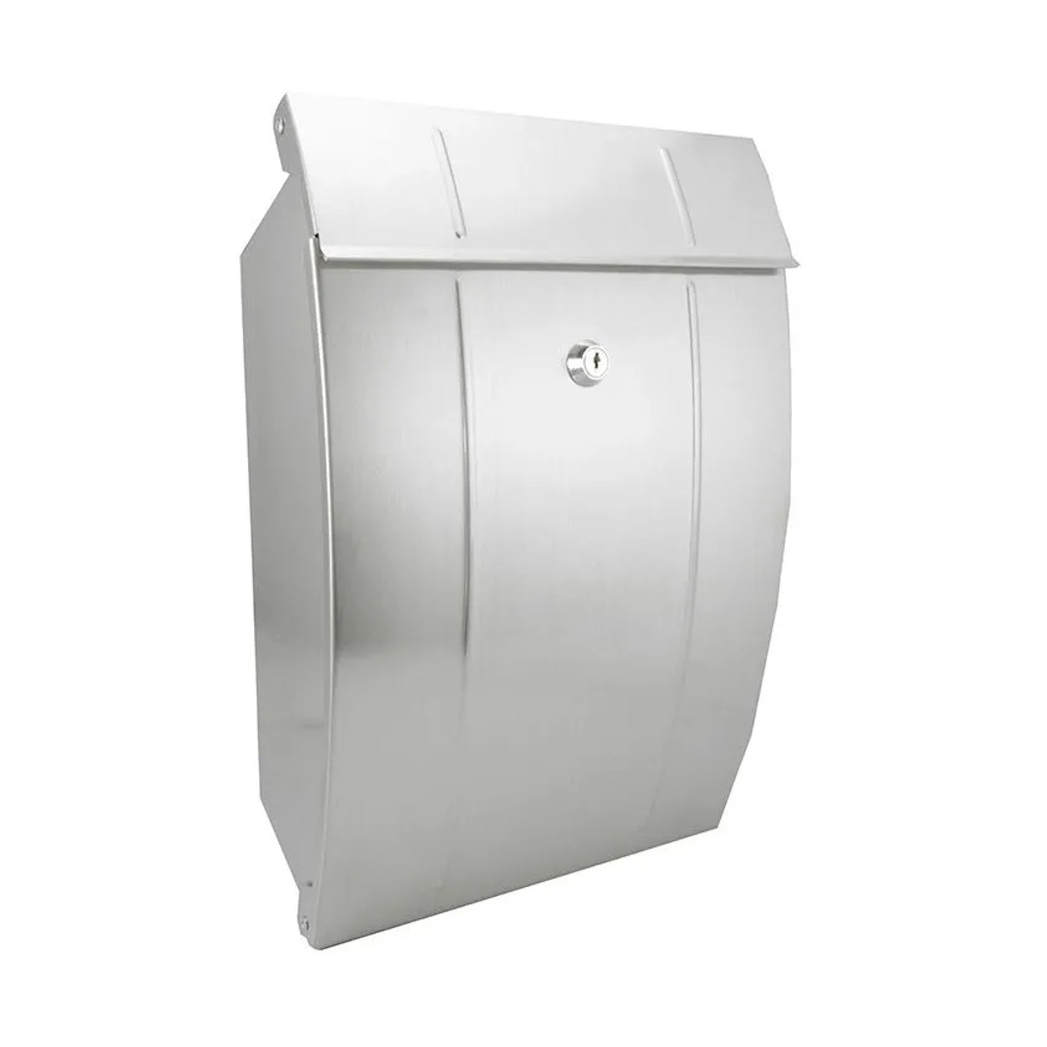 FeNau Briefkasten Edelstahl 245 X 120 X 380 mm Mit 3 Schlüsseln