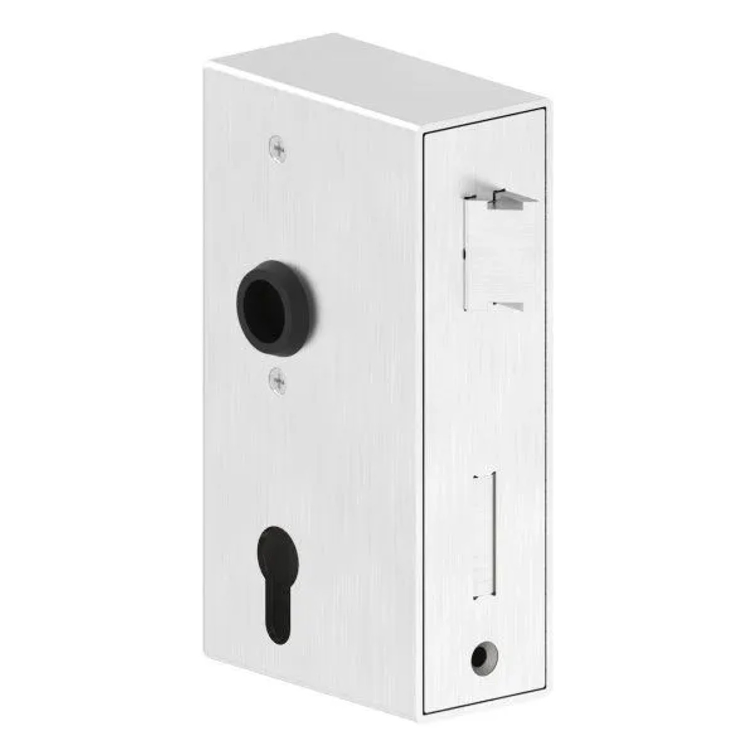 FeNau Schlosskasten Edelstahl 50 X 94,5 X 173 mm Geschliffen Korn 240 Mit Verzinktem Schloss