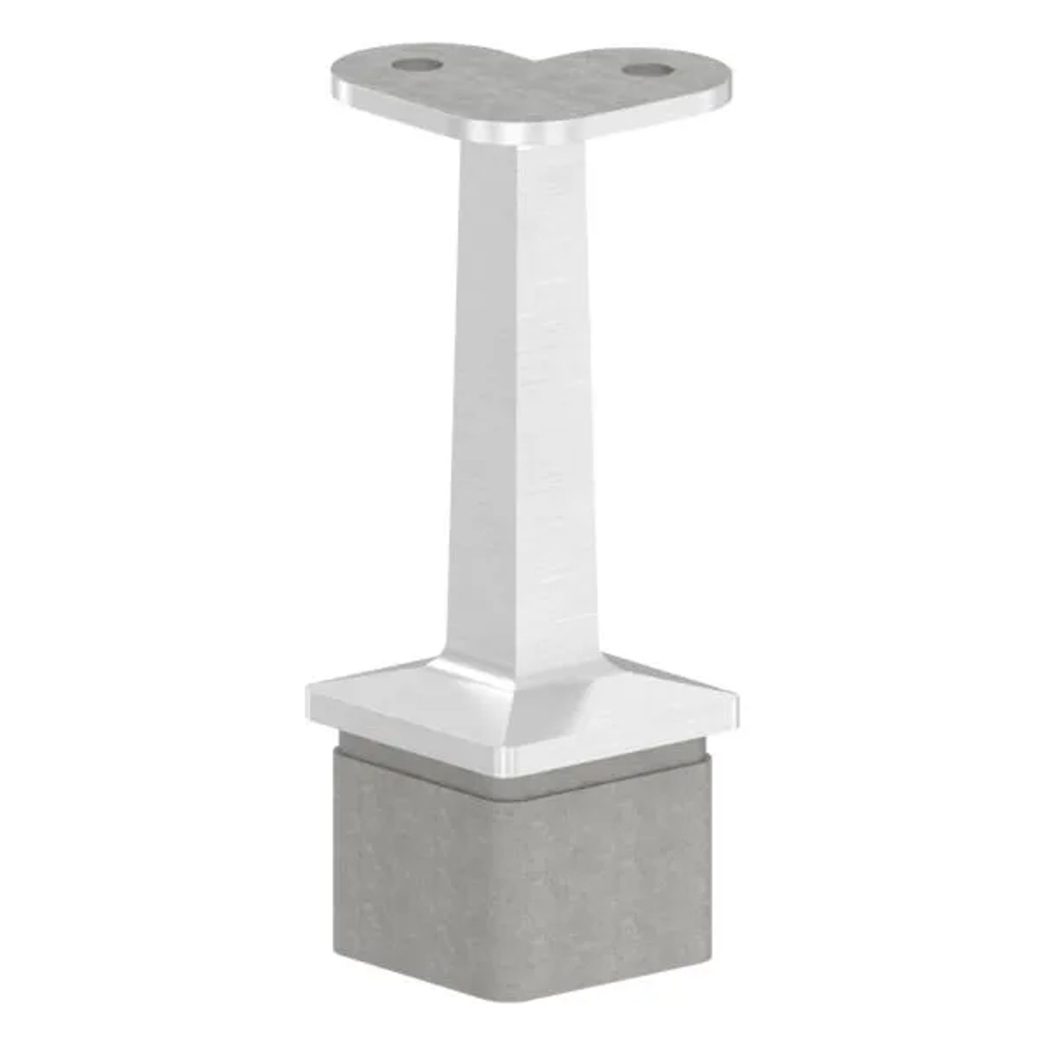 FeNau Einsteckkappe V2A 40x40x2 mm Mit Halteplatte