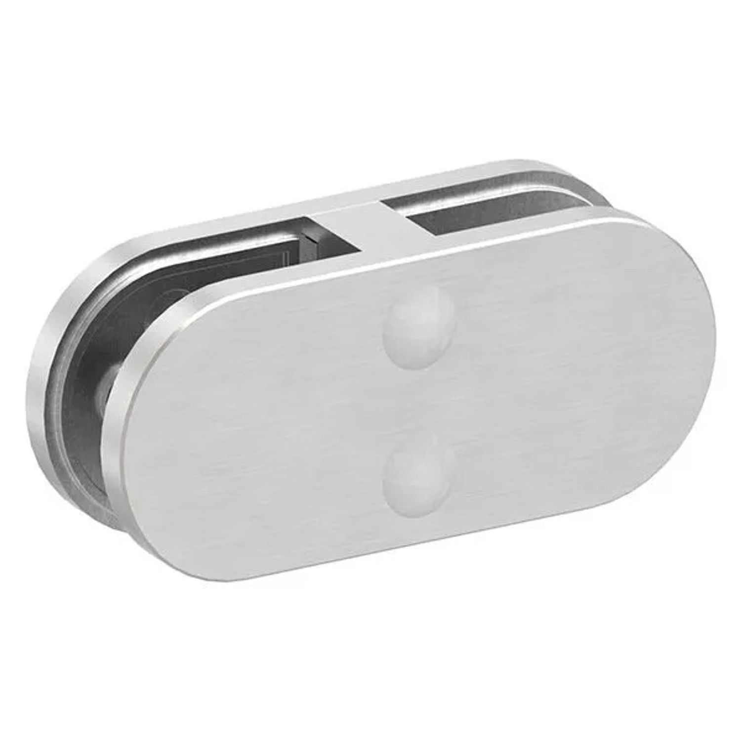 FeNau Glasklemme Edelstahl V4A 180 Grad Für Glas 8-10 mm L 60 X B 28 X H 40 mm