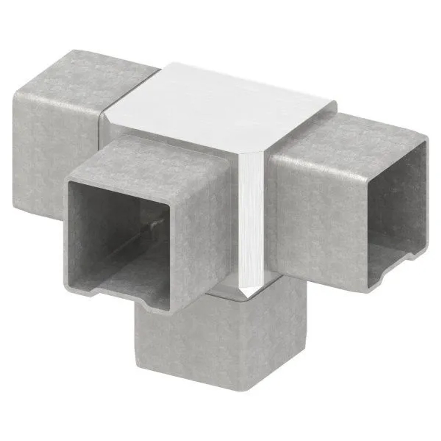FeNau T-Verbinder V4A Für Vierkantrohr 40 X 40 X 2 mm Steckbar