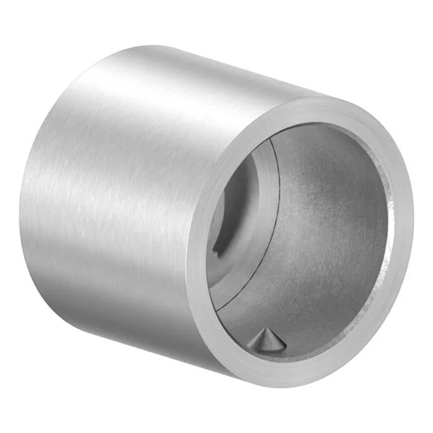 FeNau Wandbefestigung Edelstahl V2A Für Rohr Ø 26,9 mm Geschliffen Korn 240