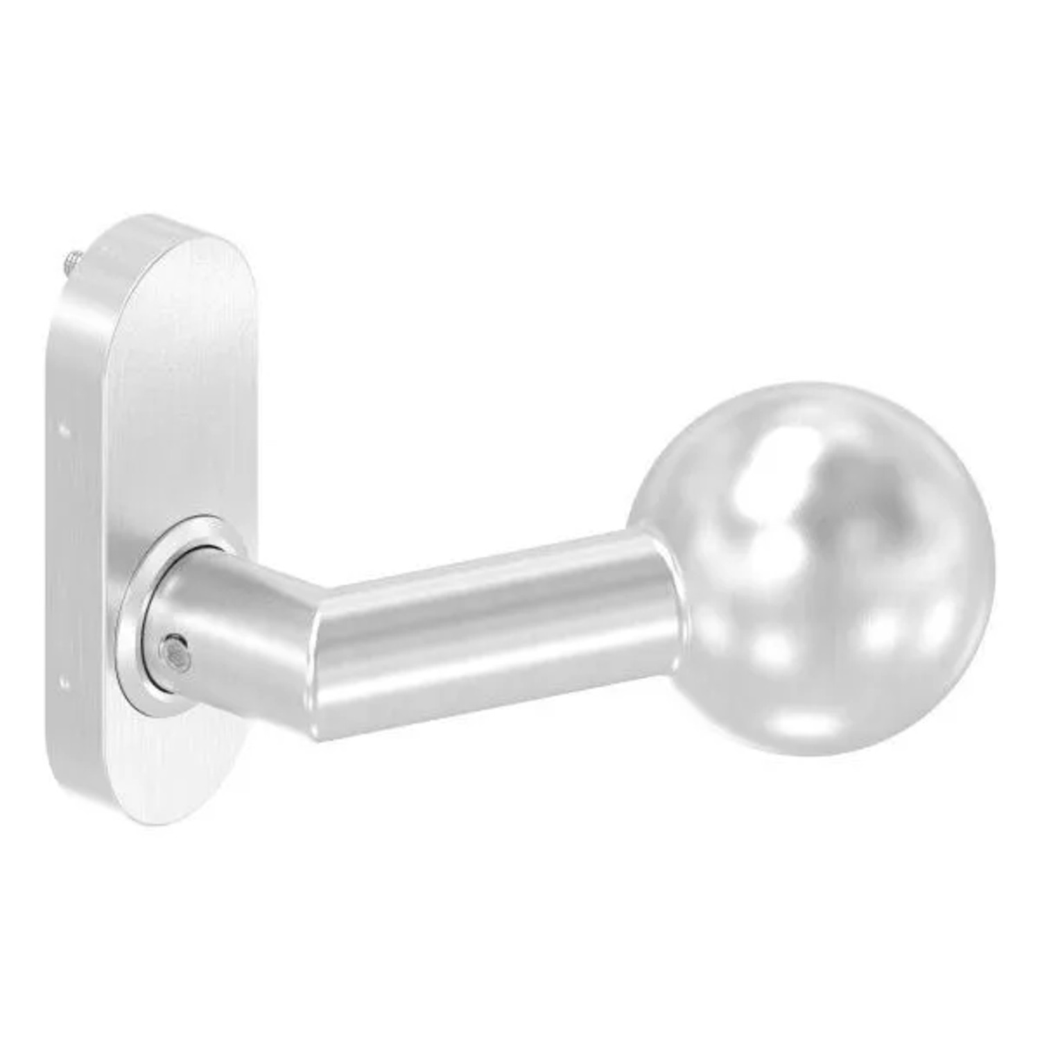 FeNau Drückerknopf Edelstahl V2A Ø 50 mm Drehbar Gekröpft Rechts
