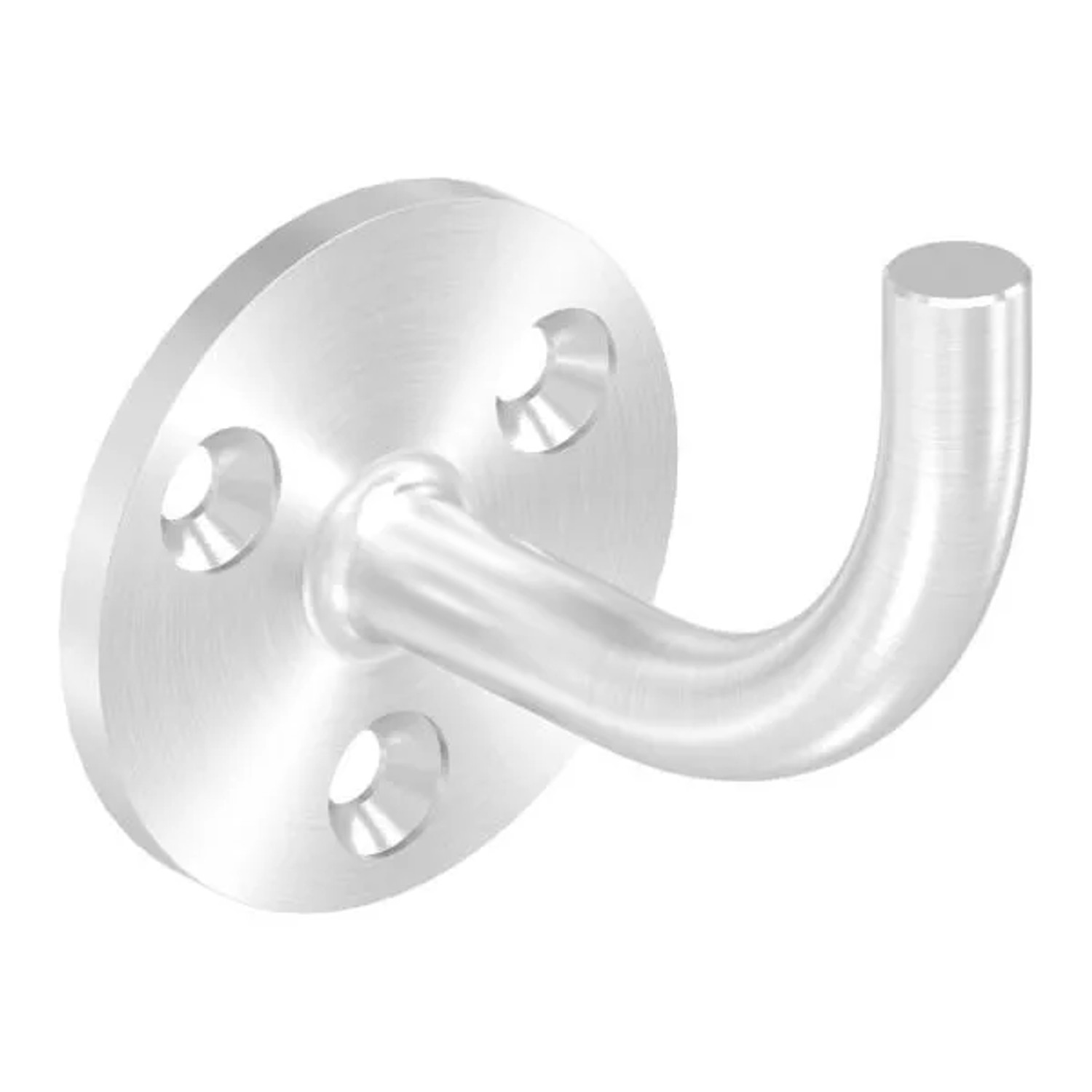 FeNau Handlaufhalter V4A Ronde 60x5 mm Bügel 12 mm Wandabstand 75 mm Ronde/Bügel Verschweißt