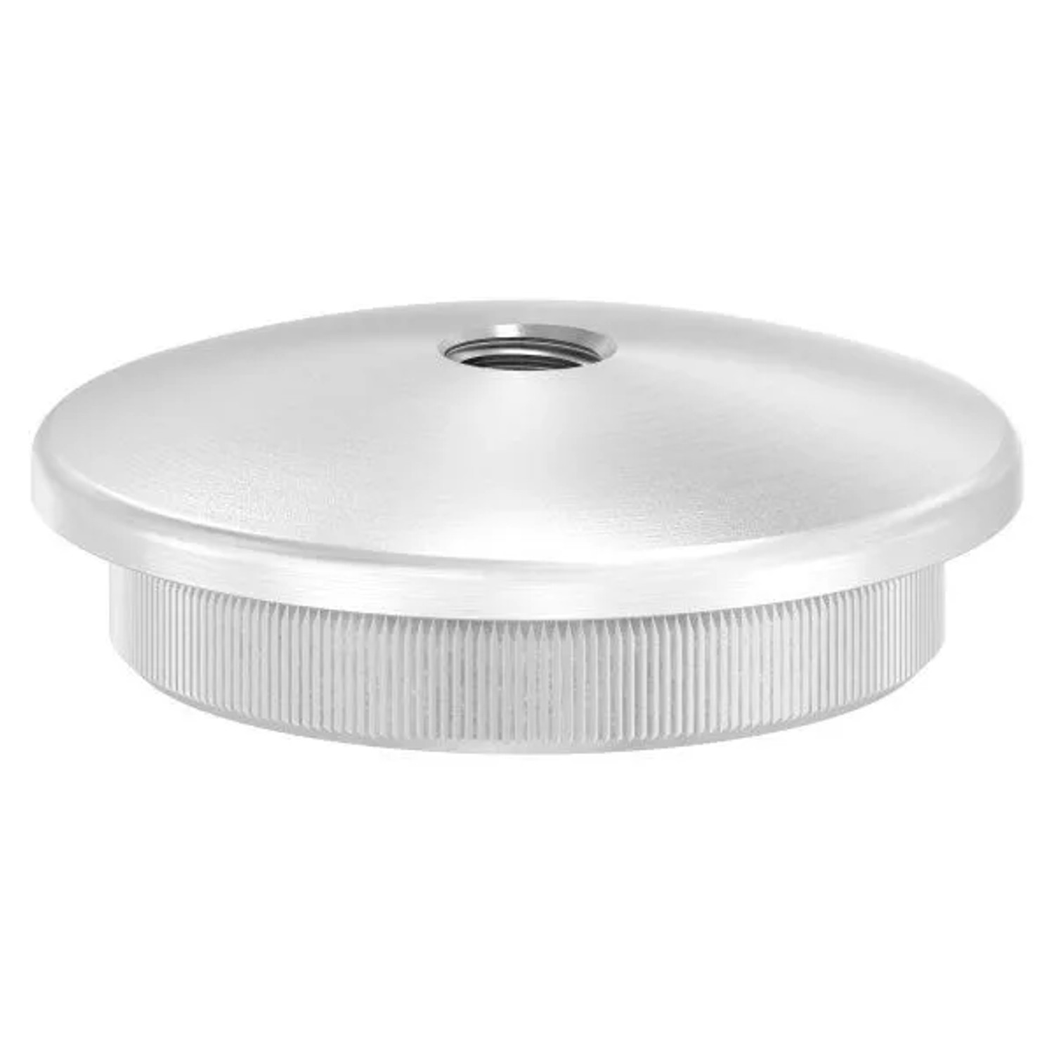 FeNau Einsteckkappe V2A Edelstahl Ø 48,3 mm Für 4,0 mm Rohr M8 Gewinde Zum Einschlagen
