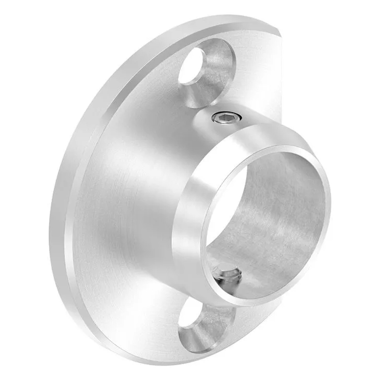 FeNau Wandanker Edelstahl V2A Für Rohr Ø 25,0 mm Geschliffen Korn 240