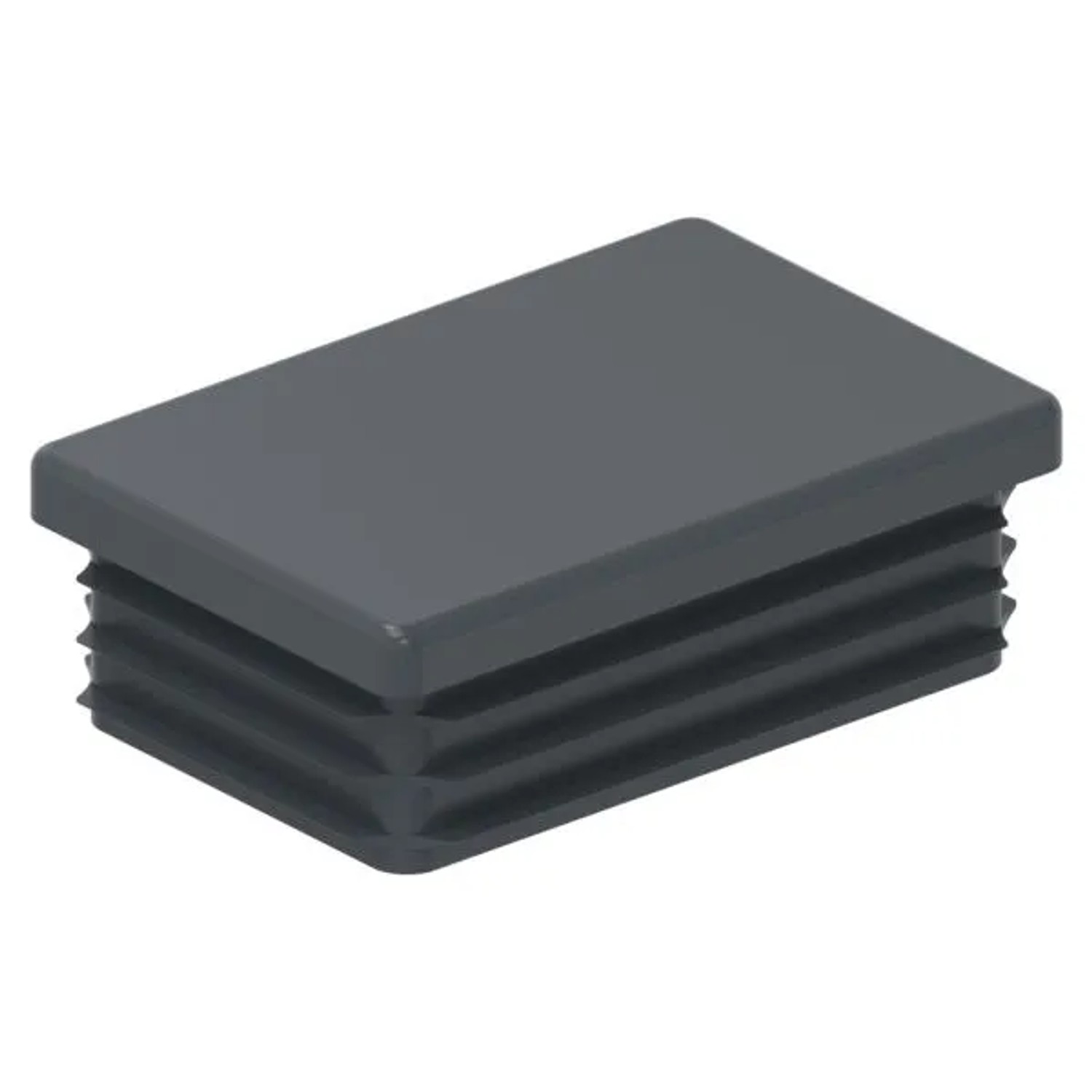 FeNau Einsteckkappe Kunststoff Für Rechteckrohr 60 X 40 mm Wandstärke 1,5-2,0 mm RAL 7016