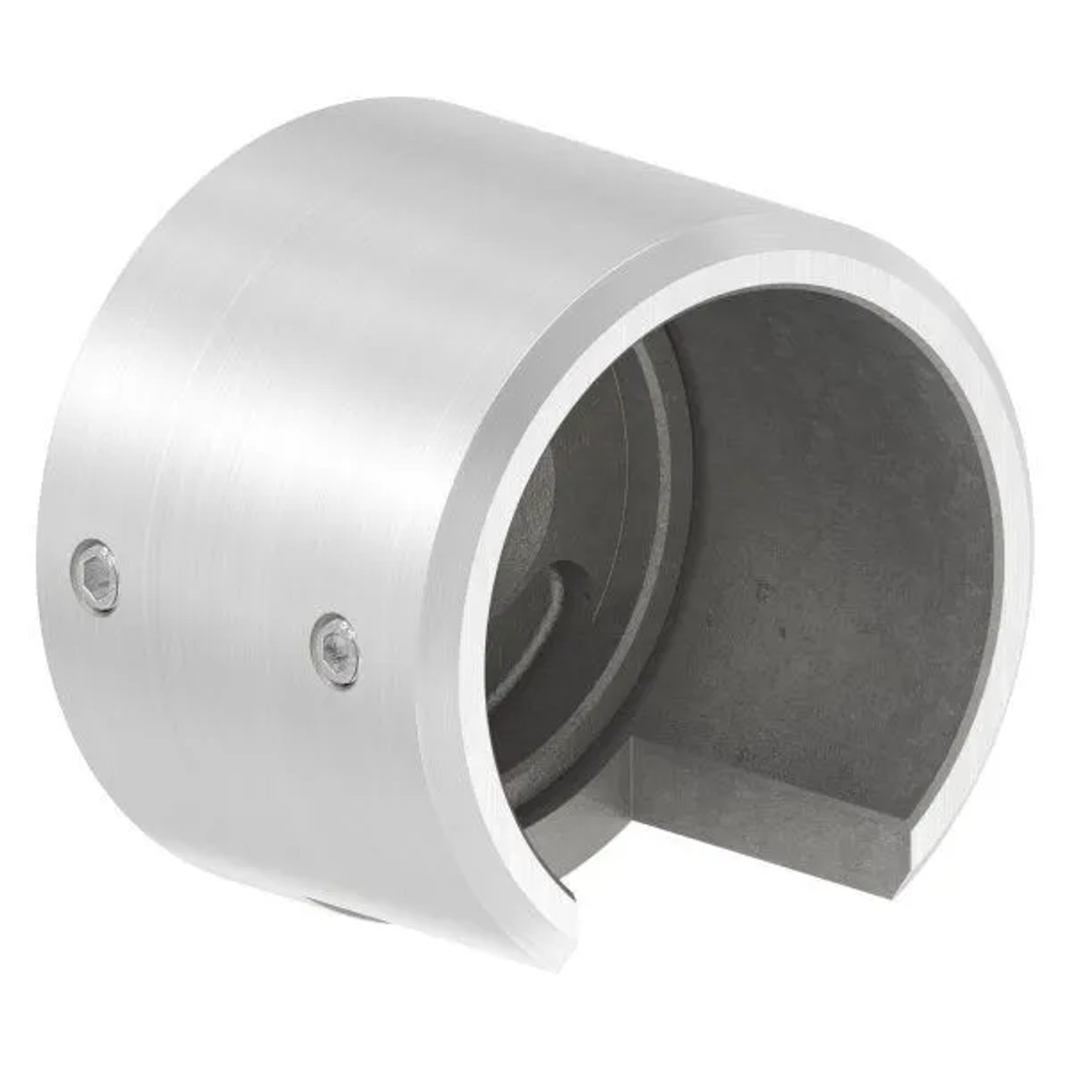 FeNau Wandbefestigung Edelstahl V4A Für Rohr Ø 42,4 mm Links