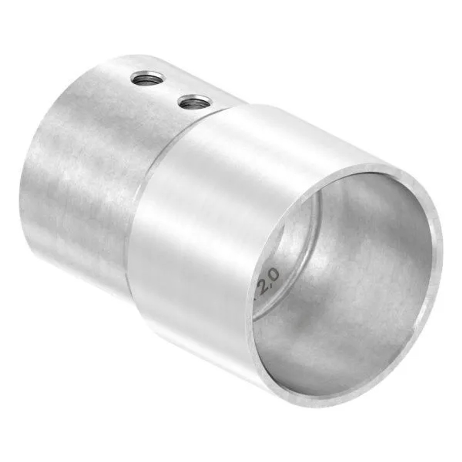 FeNau Nutrohrverbinder Edelstahl V4A Ø 42,4 mm Für 1,5 mm Und 2,0 mm Wandstärke